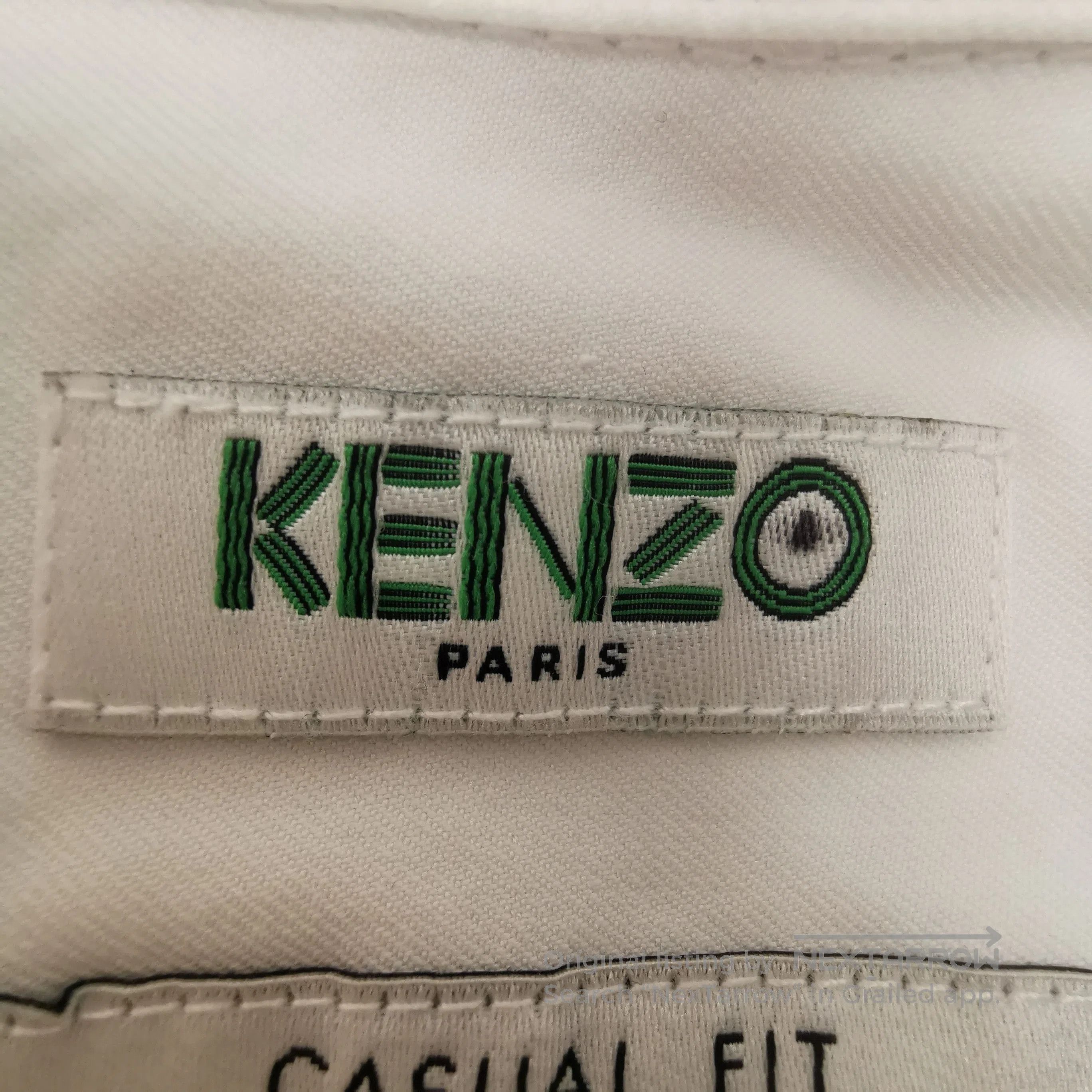 Kenzo XS Cotton Colorblock Collar Shirt.