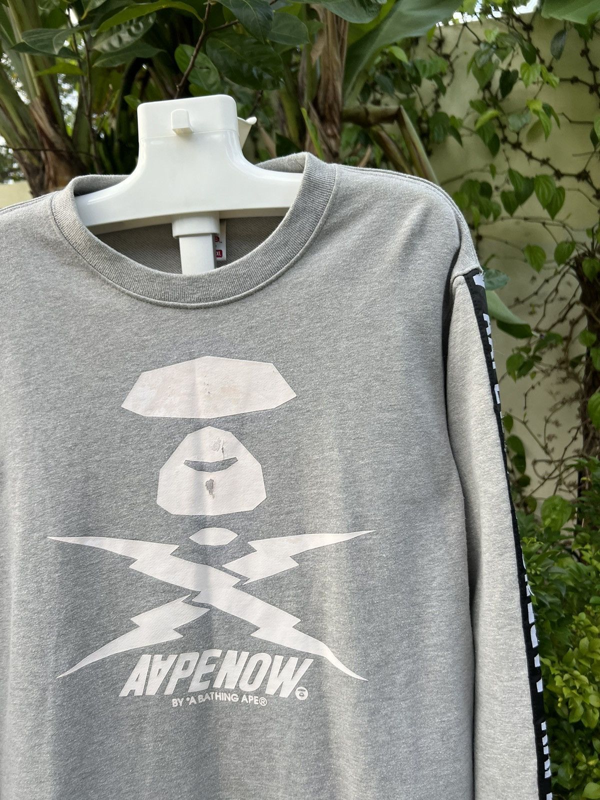 Aape × Vintage AAPE NOW BY BATHING APE RETRO Y2K CREWNECK BIG LOGO
