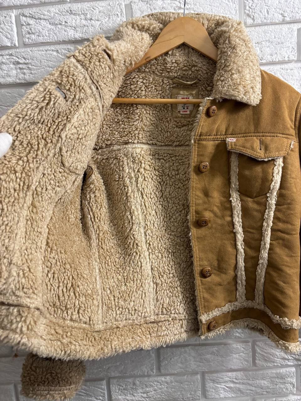 Miss Sixty Miss Sixty vintage Y2K faux fur washed Sherpa jacket Size L / US 10 / IT 46 - 9 Thumbnail