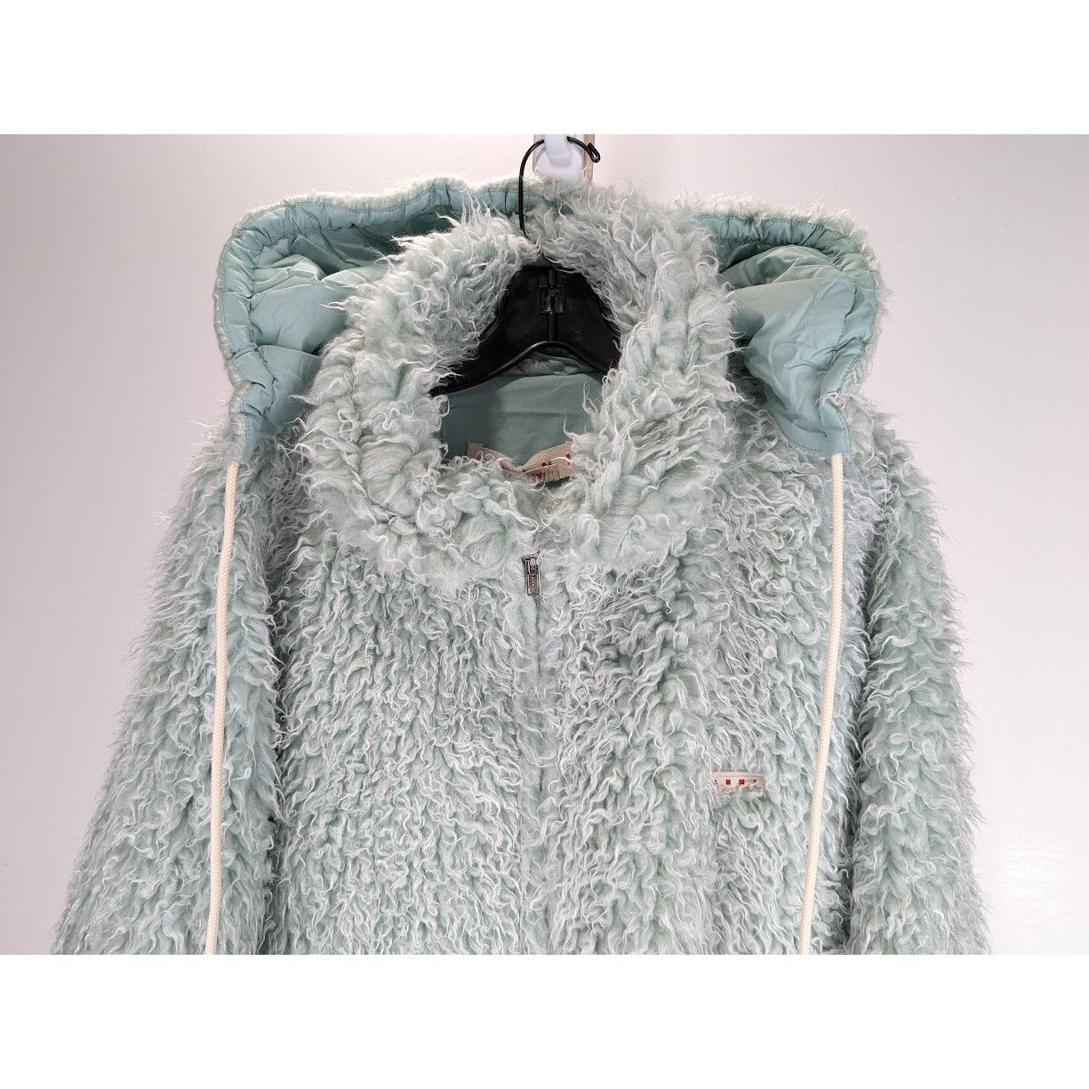 Marni o1rshd1 Long Pile Shaggy Faux Fur in Linden Size US L / EU 52-54 / 3 - 3 Thumbnail