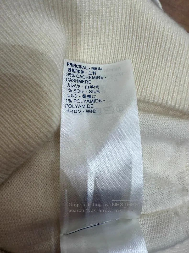 Louis Vuitton Louis Vuitton Off-white cashmere crewneck sweater Size US XS / EU 42 / 0 - 5 Thumbnail