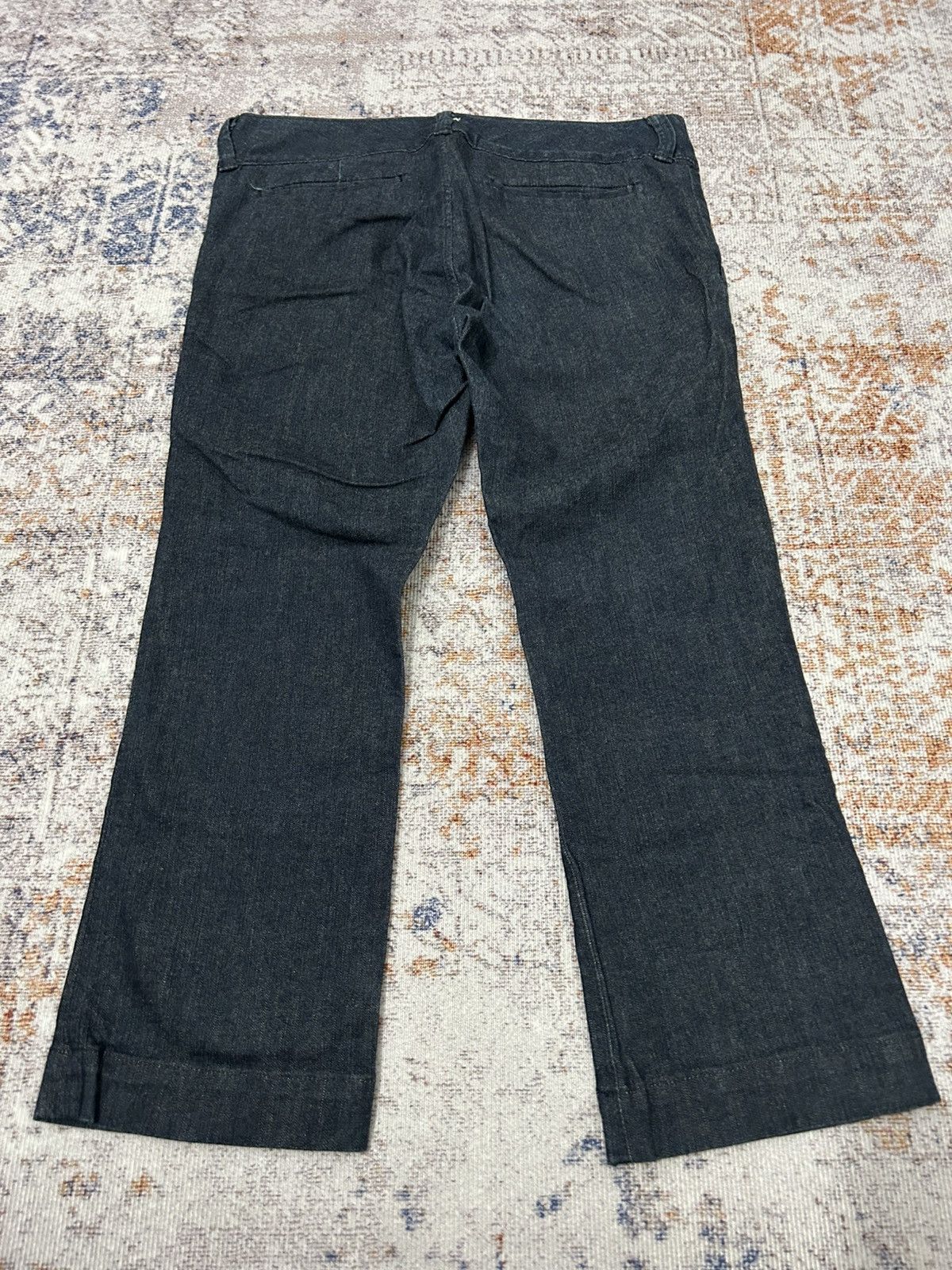 45rpm × Blue Blue Japan × Japanese Brand 45Rpm Japan Denim Crooped Pants Size US 31 - 4 Thumbnail