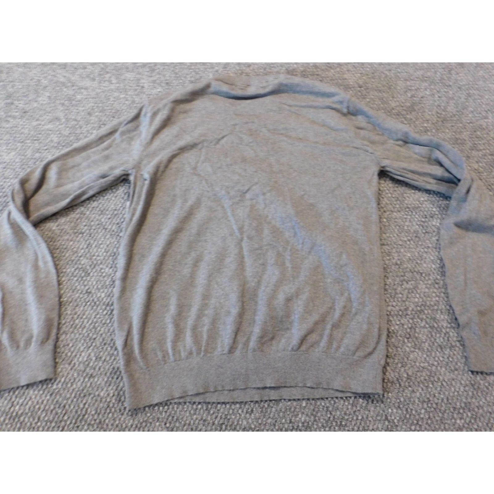Sean John Sean John Mens Sweater Crew Neck Pullover M Gray Cotton Knit Stretch Size US M / EU 48-50 / 2 - 7 Thumbnail