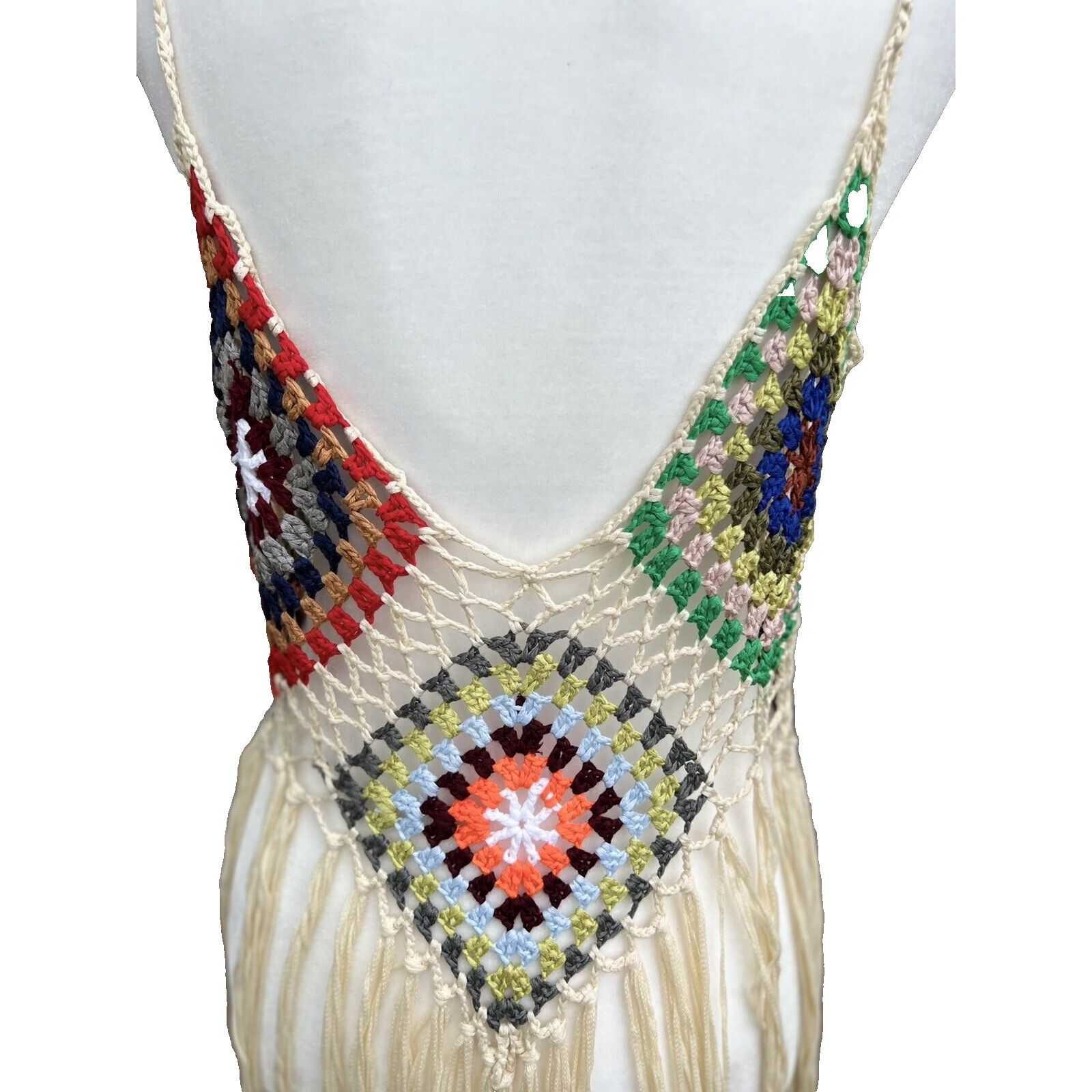 Dress the Population Embroidery Bohemian Knitted Top size XL Multicolor A000190 Size XL / US 12-14 / IT 48-50 - 6 Thumbnail