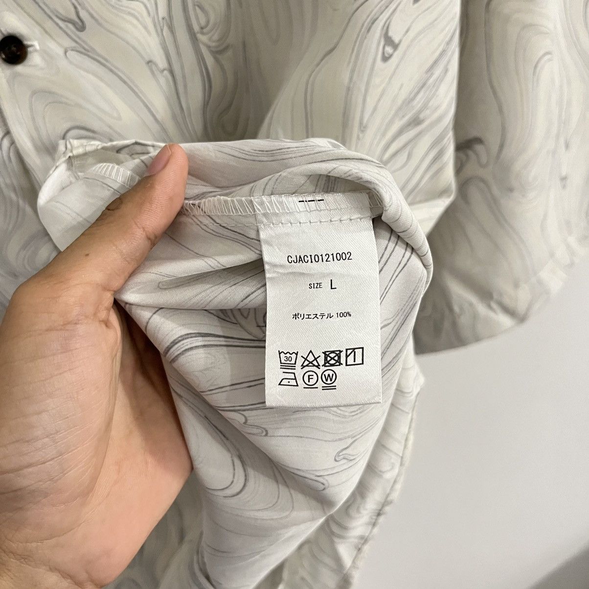 Japanese Brand Casper John Pattern Oversized Shirt Size US L / EU 52-54 / 3 - 5 Thumbnail