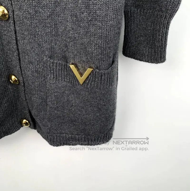 Valentino Valentino Women's Black Grey Cardigan Sweater . Size S / US 4 / IT 40 - 4 Thumbnail