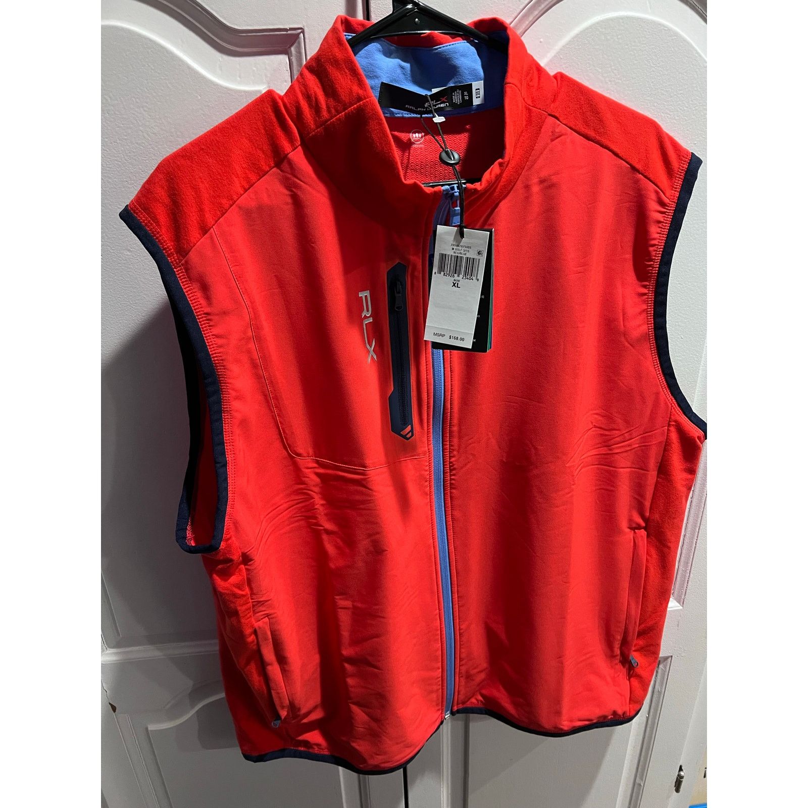 Ralph Lauren Ralph Lauren RLX Golf Vest Men’s XL Red Blue Wicking Zip Size US XL / EU 56 / 4 - 7 Thumbnail