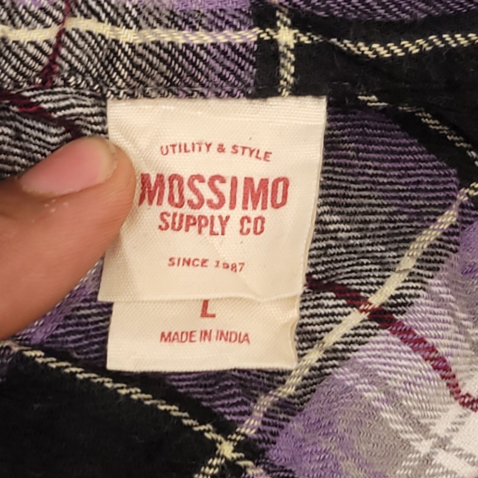 Mossimo Mossimo Tartan Flannel Shirt Boys Size Large L Blue White Size US L / EU 52-54 / 3 - 3 Thumbnail