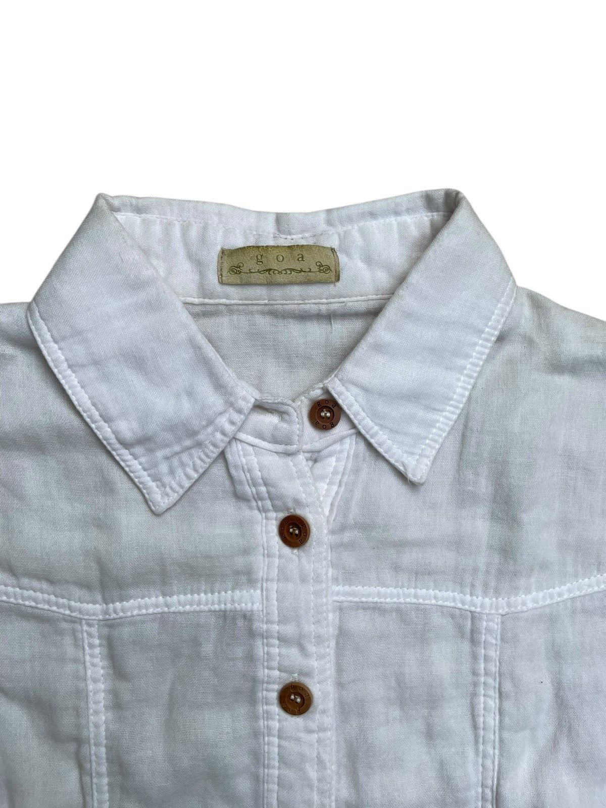 GOA GOA White Mini Shirt Size S / US 4 / IT 40 - 2 Thumbnail
