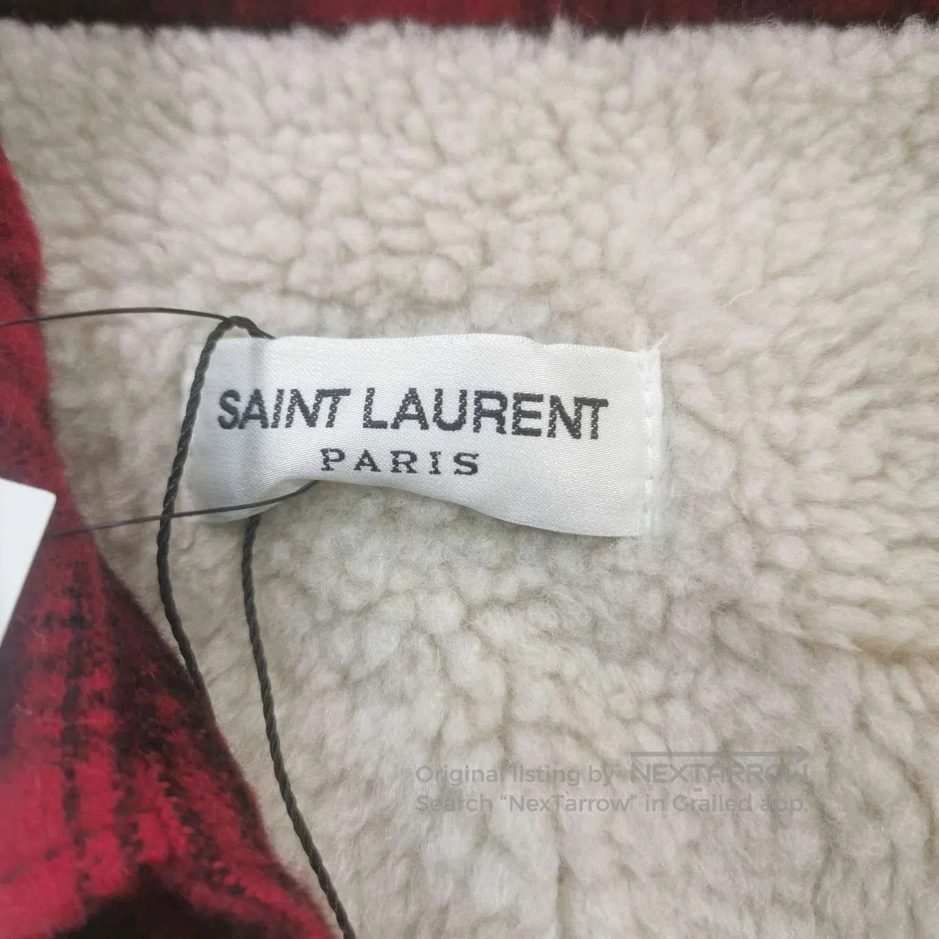 Saint Laurent Paris Saint Laurent Black Patterned Slim Jeans. Size US 27 - 9 Thumbnail