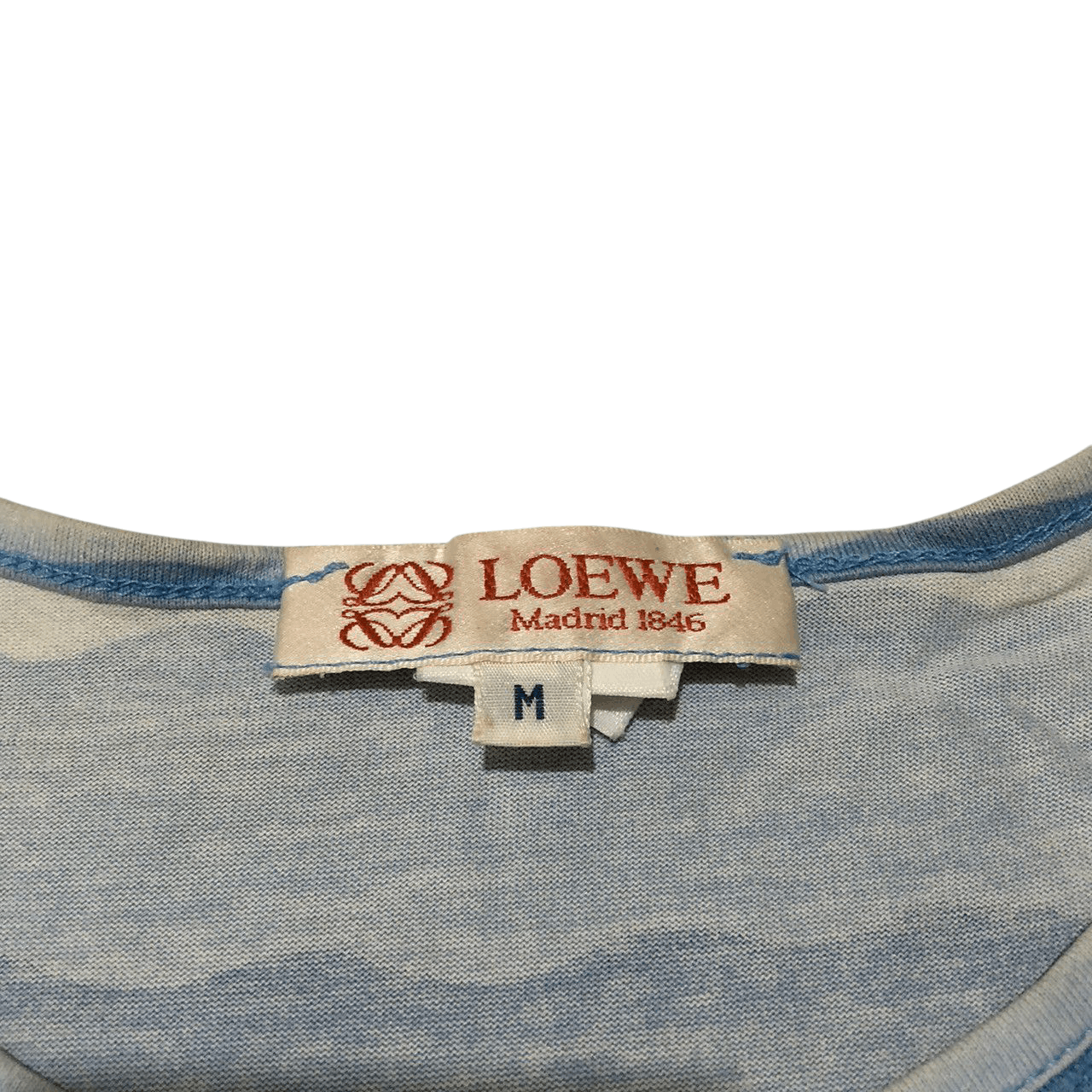 Loewe Vintage Loewe Wave Pattern Tee Blue Gradient Size US M / EU 48-50 / 2 - 6 Thumbnail