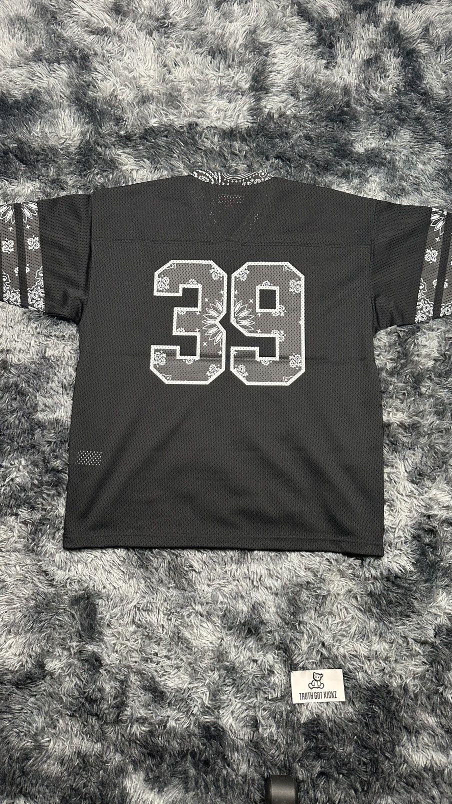 Buy Supreme Bandana Football Jersey 'Black' - SS25KN94 BLACK