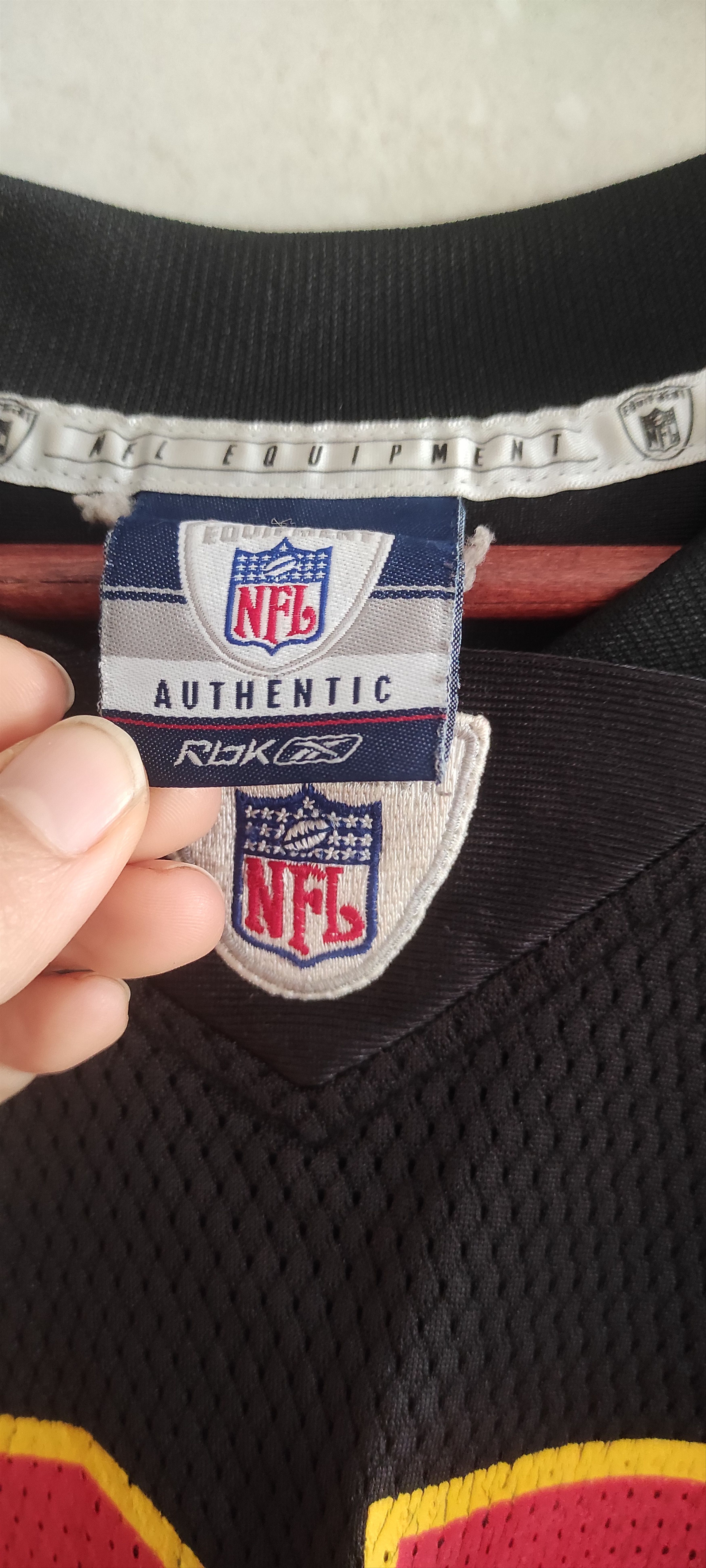 NFL × Reebok × Vintage Reebok NFL Kansas City Chiefs L Johnson #27 Mesh Jersey Size US M / EU 48-50 / 2 - 12 Thumbnail