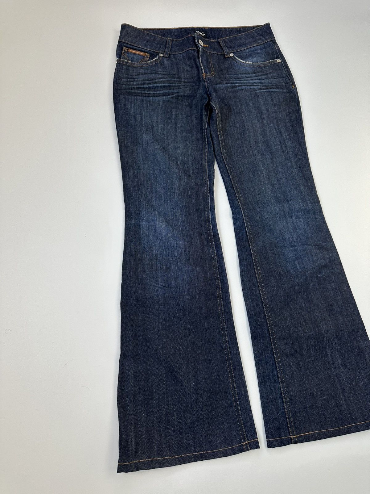 Dolce & Gabbana Flared Dolce&Gabbana Y2K Denim Jeans 26 Size Size 26" / US 2 / IT 38 - 5 Thumbnail