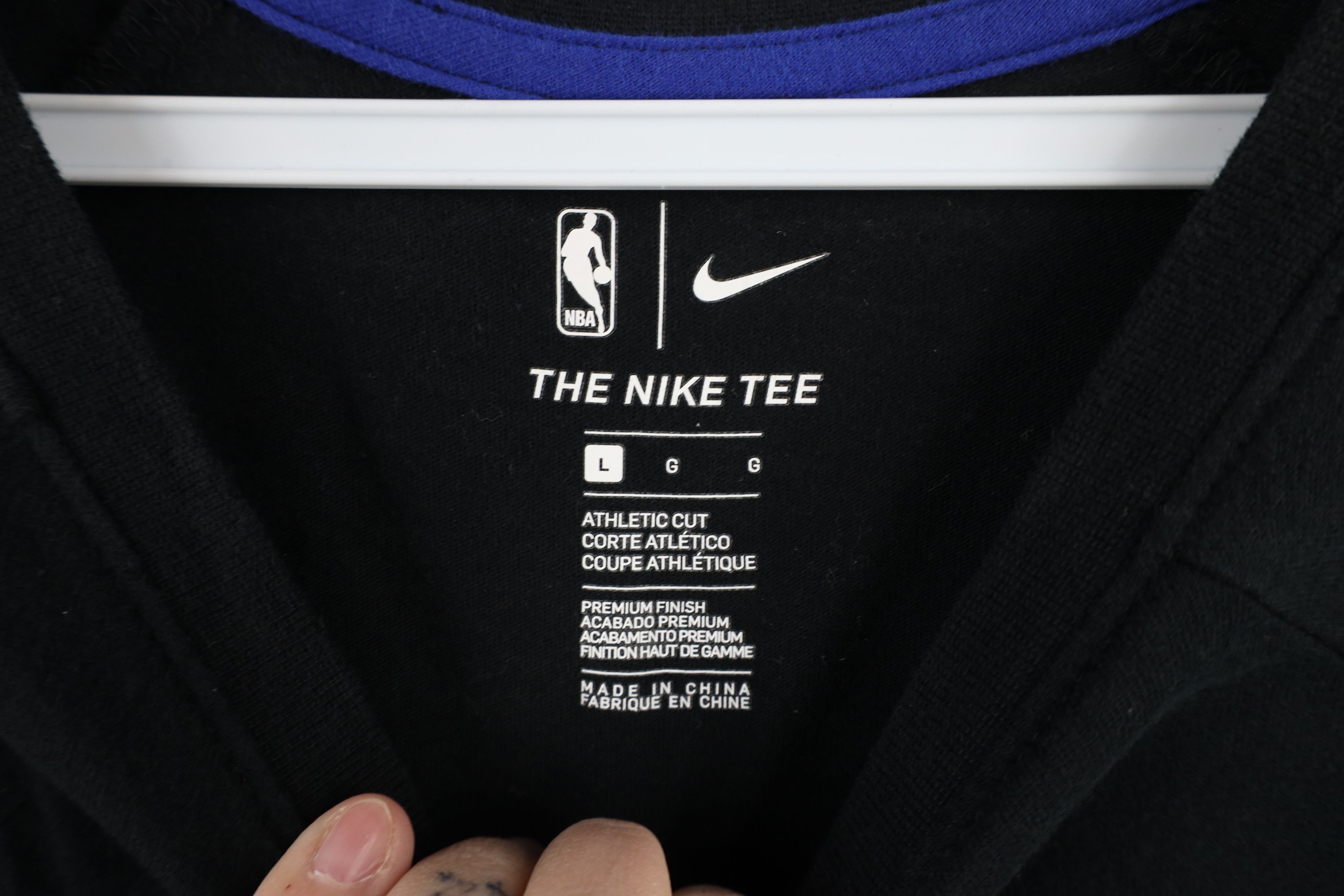 Nike × Vintage Nike Cut Detroit Pistons Basketball 3/4 Sleeve T-Shirt Black Size US L / EU 52-54 / 3 - 9 Thumbnail