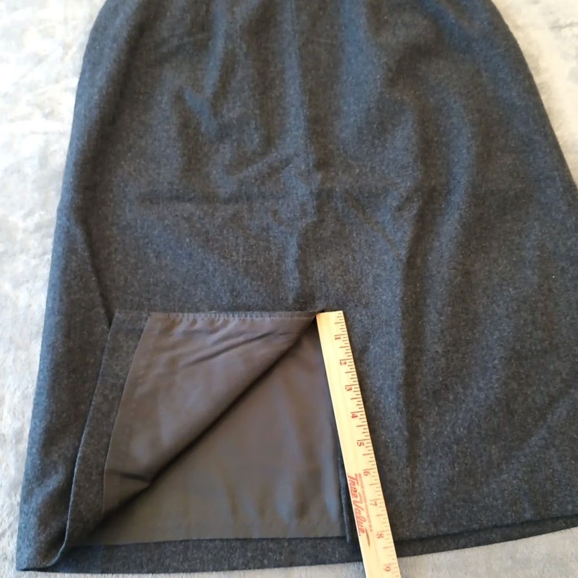 Pendleton Pendleton Skirt Women Size 14 Gray Wool Midi Pencil Lined Pockets Slit Pleated Vintage No Millennium Style? Size 36" / US 14 / IT 50 - 6 Thumbnail