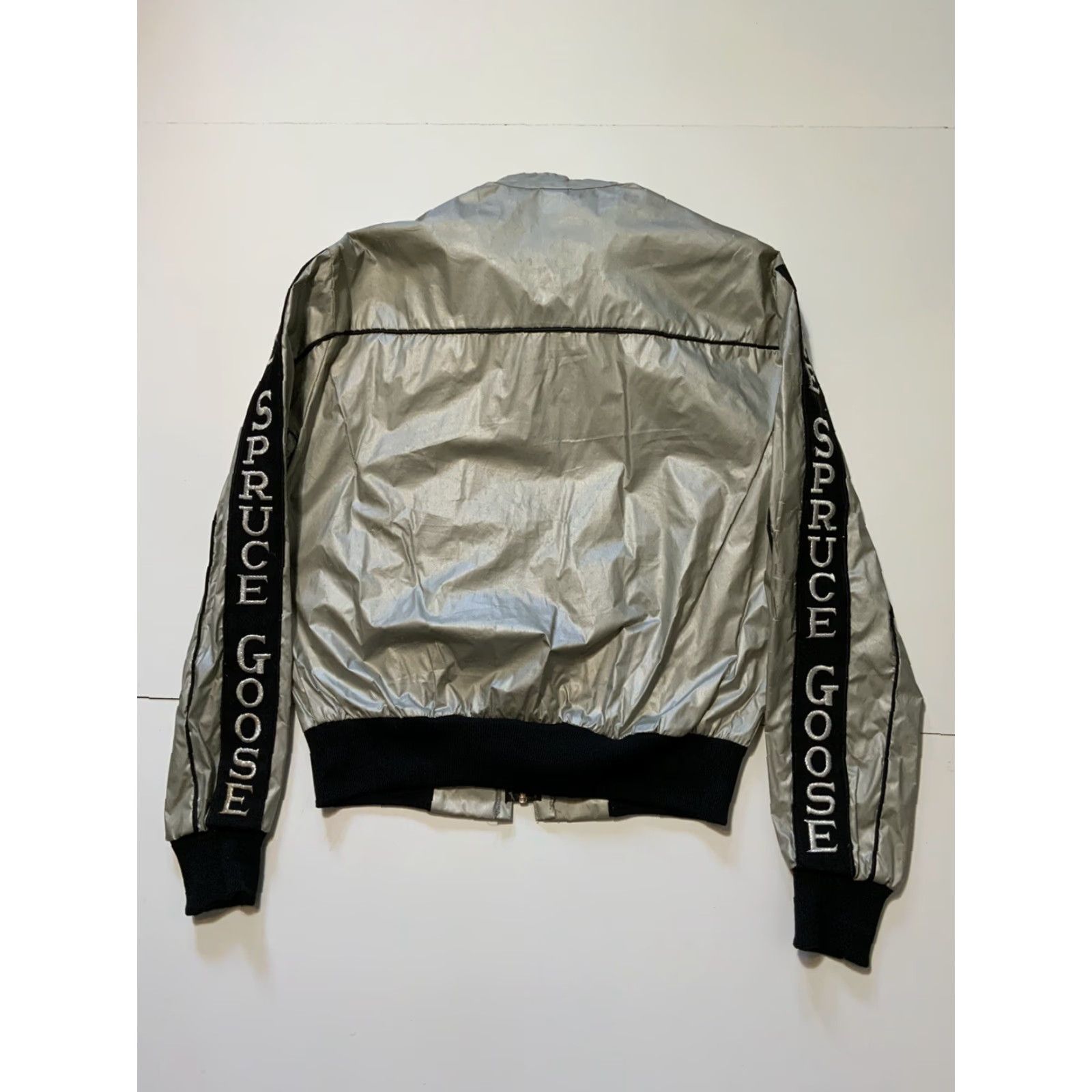 Vintage VINTAGE The Spruce Goose Hughes H-4 Hercules Aviation Aircraft Jacket Sz. S Mens Size US S / EU 44-46 / 1 - 2 Thumbnail