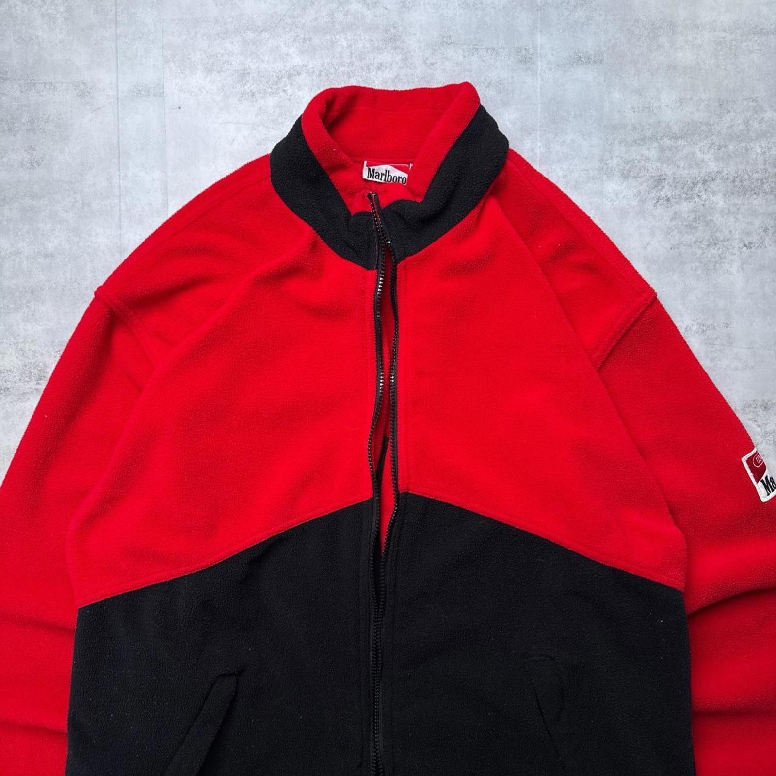 Marlboro Y2K Marlboro 00s Red Zip Up Jacket Size US L / EU 52-54 / 3 - 4 Thumbnail