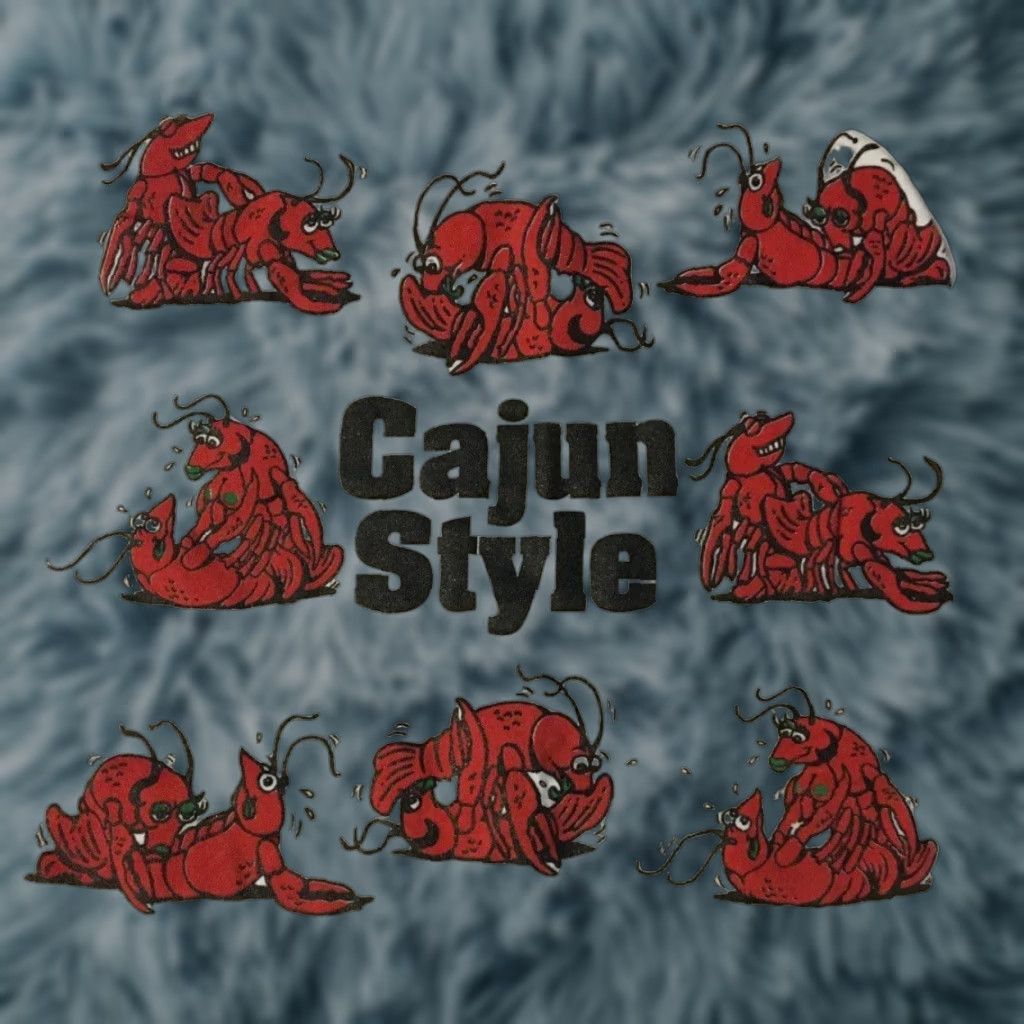 VINTAGE 90s Cajun Style Crawfish Sex Shirt L Funny Crude 69 Animal Joke Grunge 80s Shirt Mens White