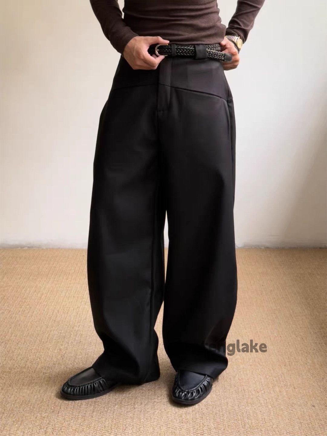 Vintage zx utility loose baggy wide Leg pleated flared pants Size US 26 / EU 42 - 1 Thumbnail