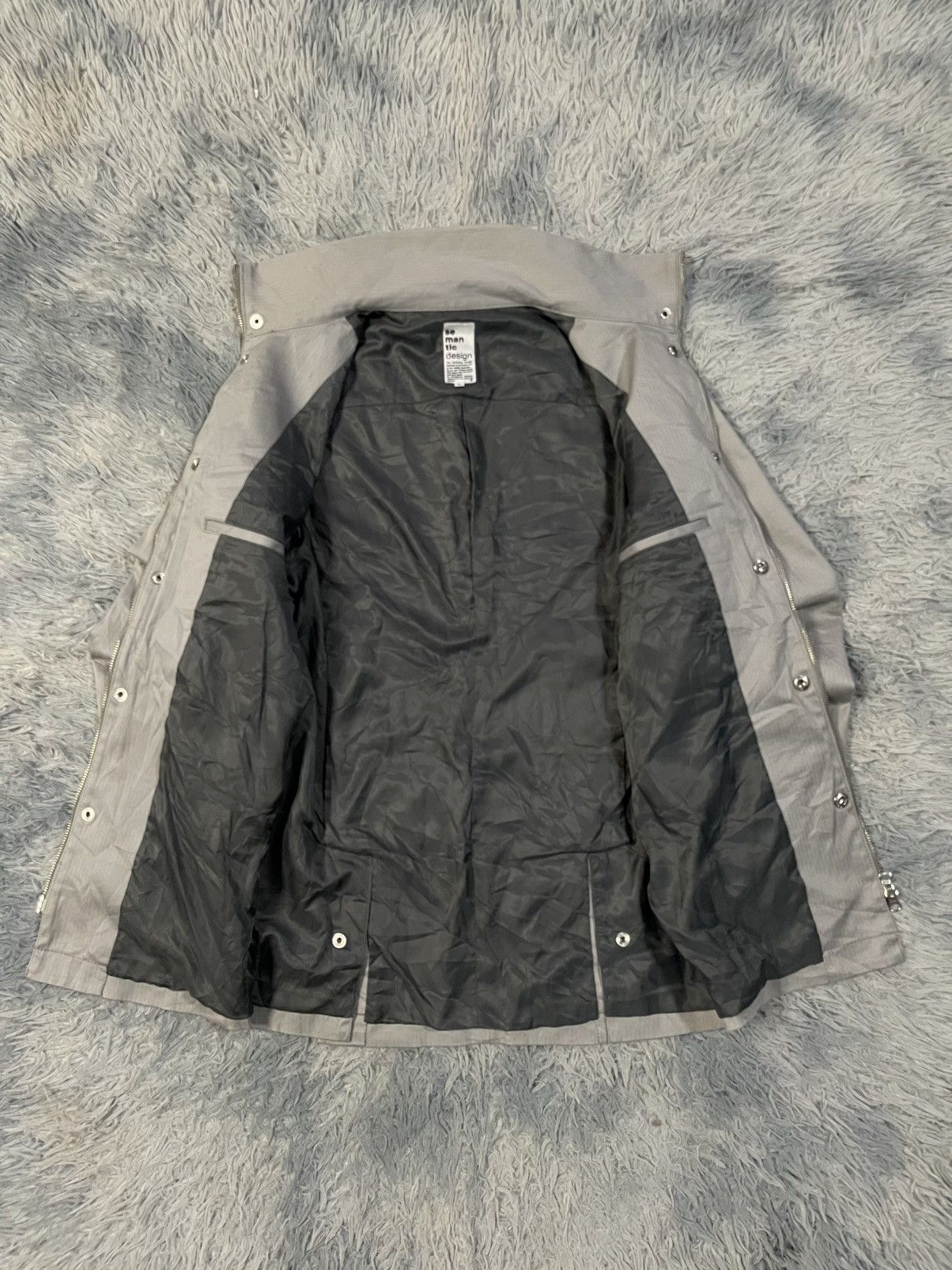 semanticdesign Y2K Semantic Design Japan Womens Long Coat Size L / US 10 / IT 46 - 6 Thumbnail