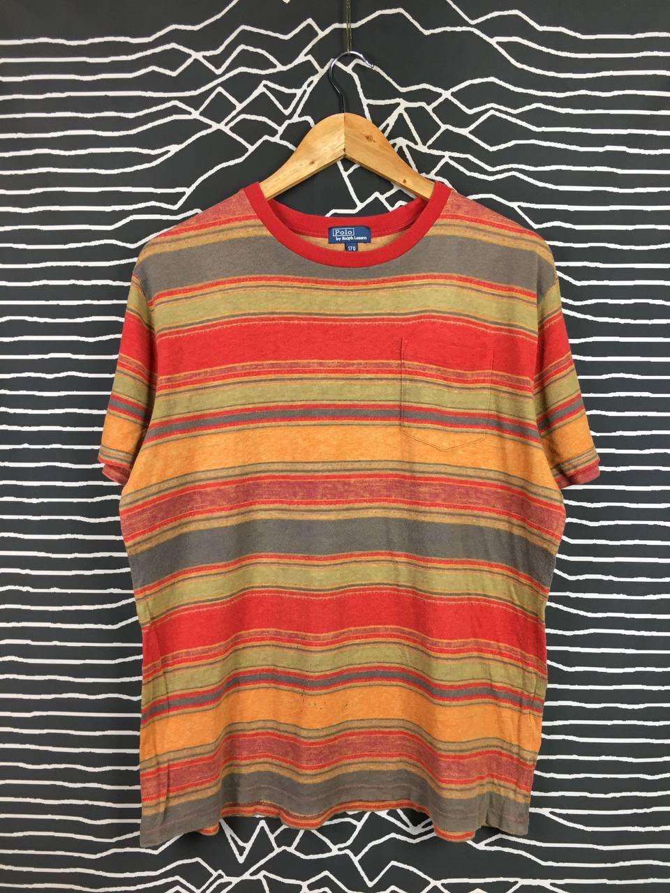 Polo Ralph Lauren Vtg Polo Ralph Lauren Multicolor Striped Pocket Tee Size US L / EU 52-54 / 3 - 1 Thumbnail