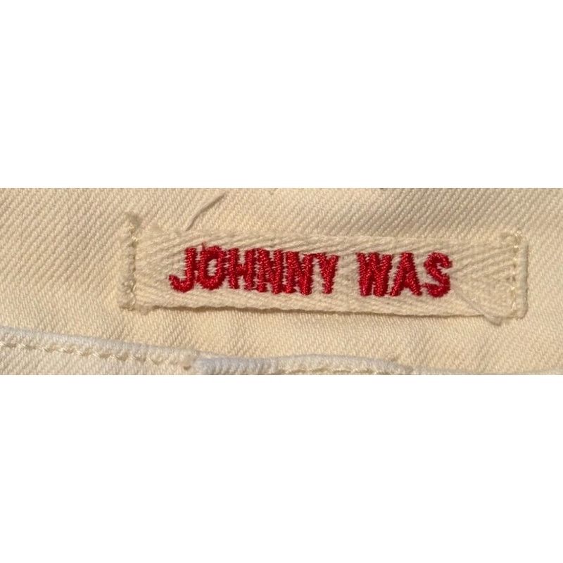 Johnny Was Johnny Was Jeans Women 28 Off White Cropped Boyfriend Size 28" / US 6 / IT 42 - 7 Thumbnail