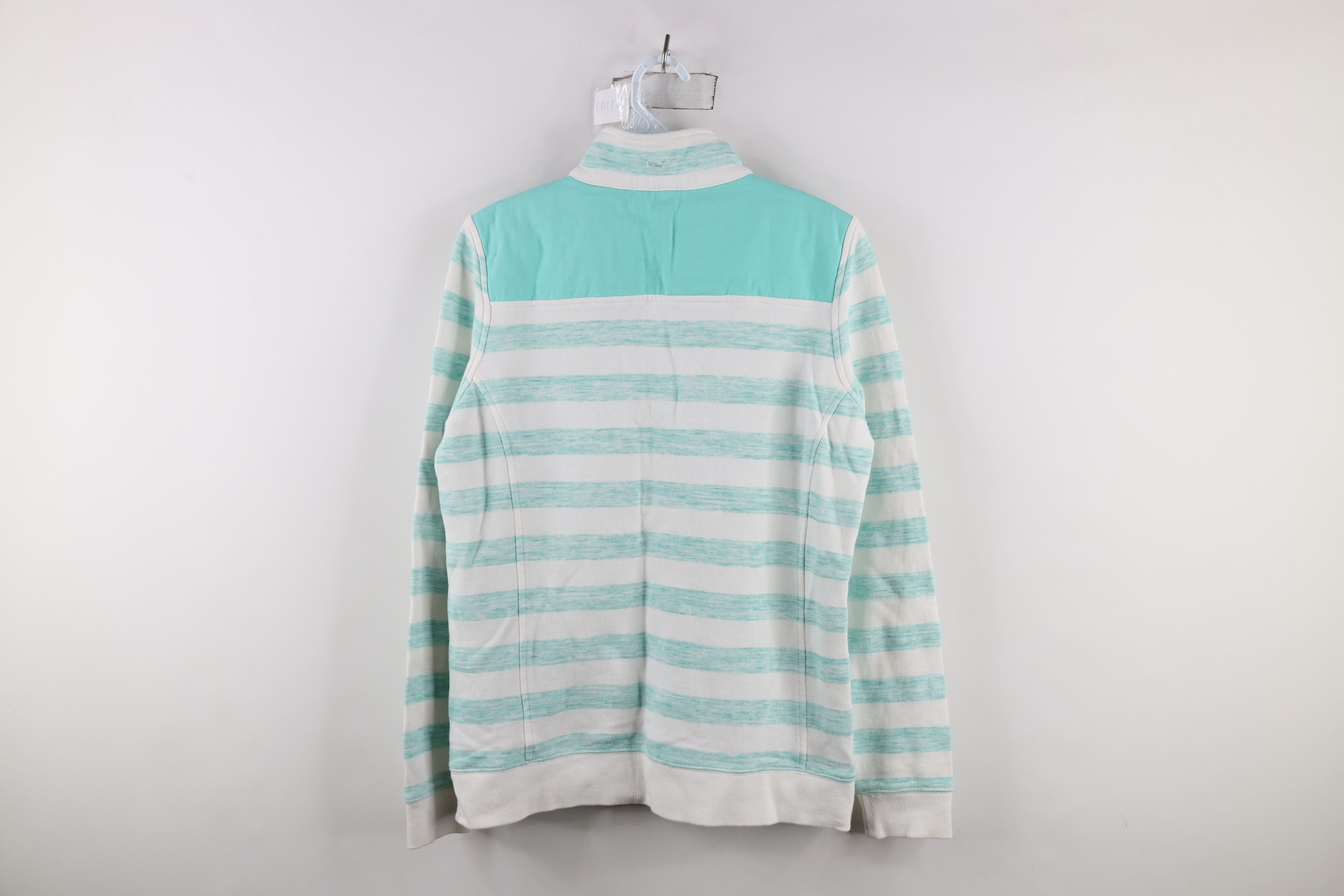 Vineyard Vines × Vintage Vineyard Vines Out Space Dyed Striped Shep Half Zip Sweater Size M / US 6-8 / IT 42-44 - 10 Thumbnail