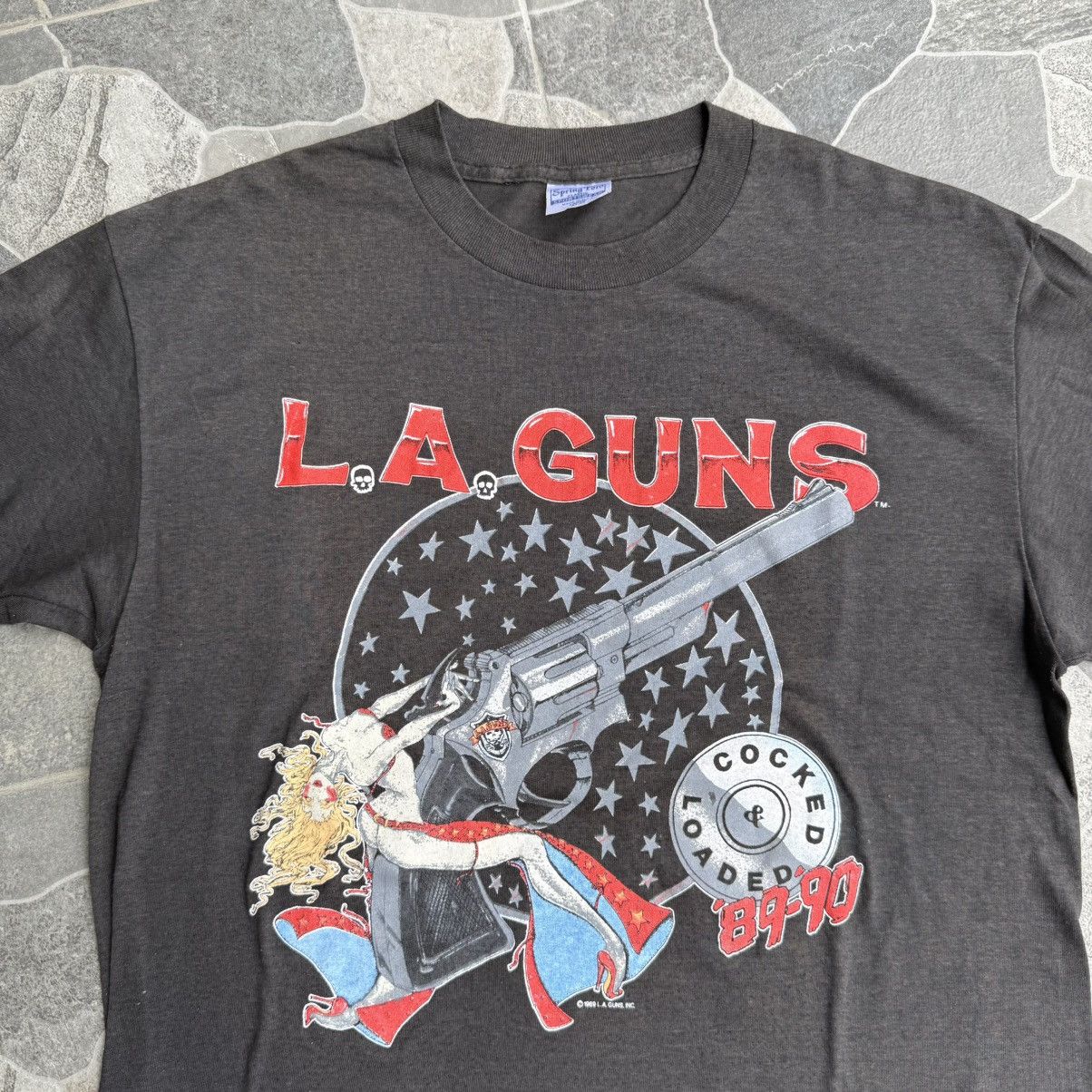 Band Tees L.A GUNS crew 1989 Size US L / EU 52-54 / 3 - 3 Thumbnail