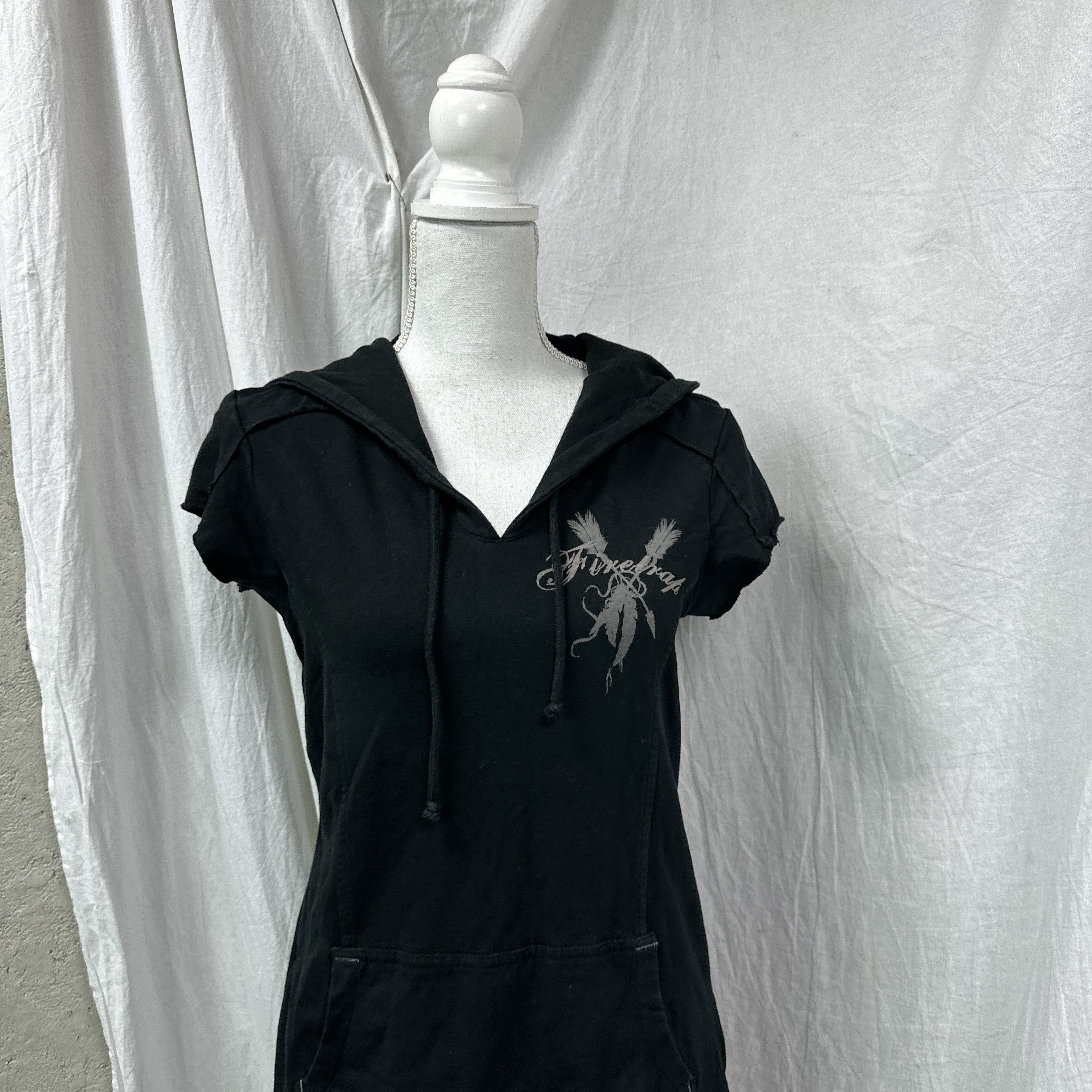 Firetrap Vintage Streetwear Hip Hop Firetrap Hoodie Dress Y2K Size S / US 4 / IT 40 - 8 Thumbnail
