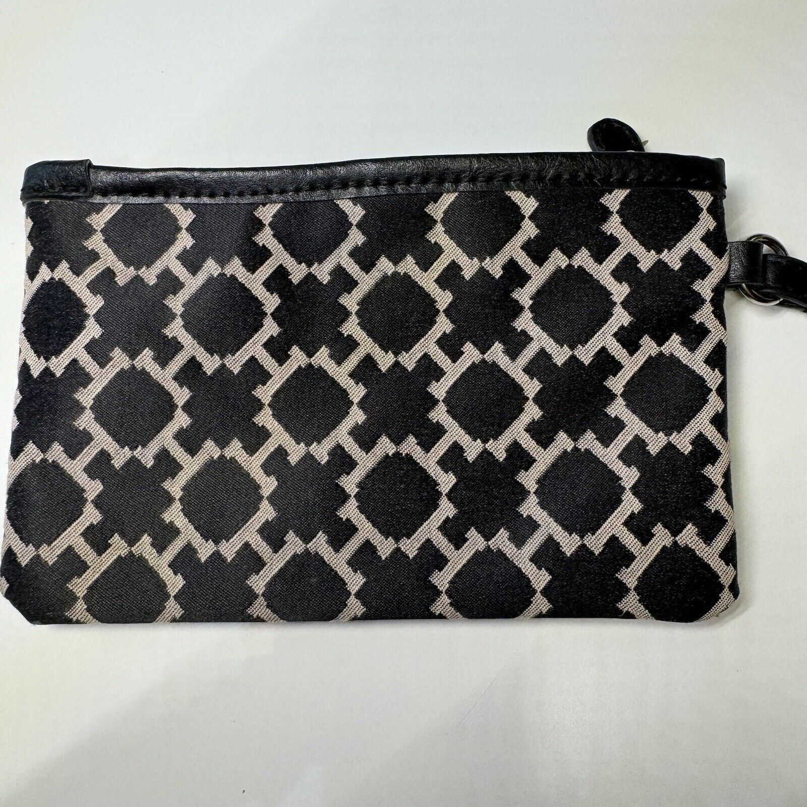 Tommy Hilfiger Tommy Hilfiger Wristlet Clutch Handbag Black Brown Size ONE SIZE - 4 Thumbnail
