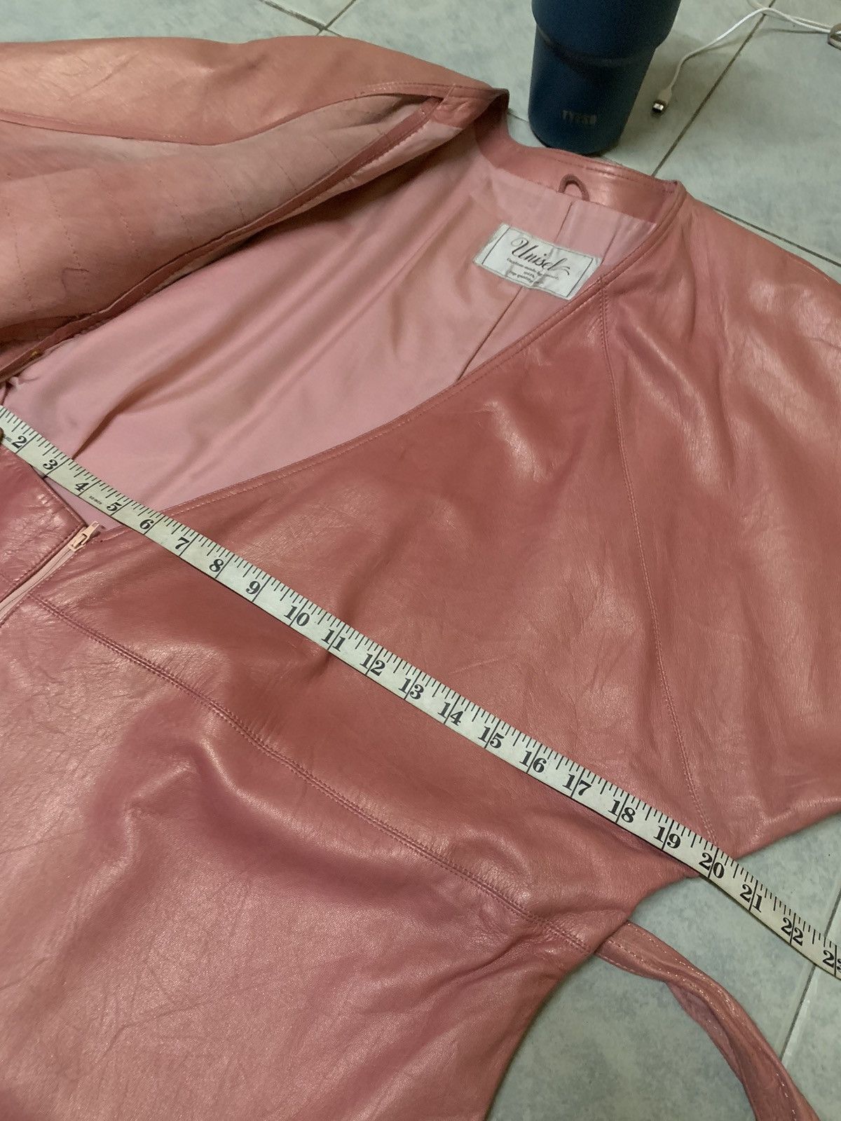 Japanese Brand × Vintage Vintage Genuine Leather Dress Size M / US 6-8 / IT 42-44 - 11 Thumbnail
