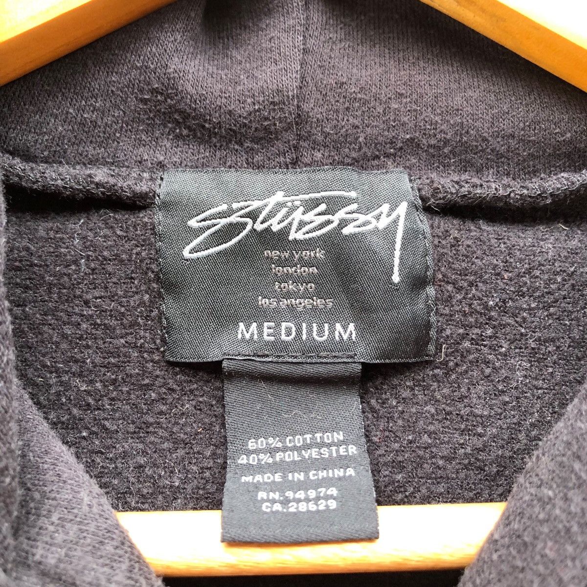 Stussy Vintage STUSSY 80 ovp sleeve hoodies Size US M / EU 48-50 / 2 - 3 Thumbnail