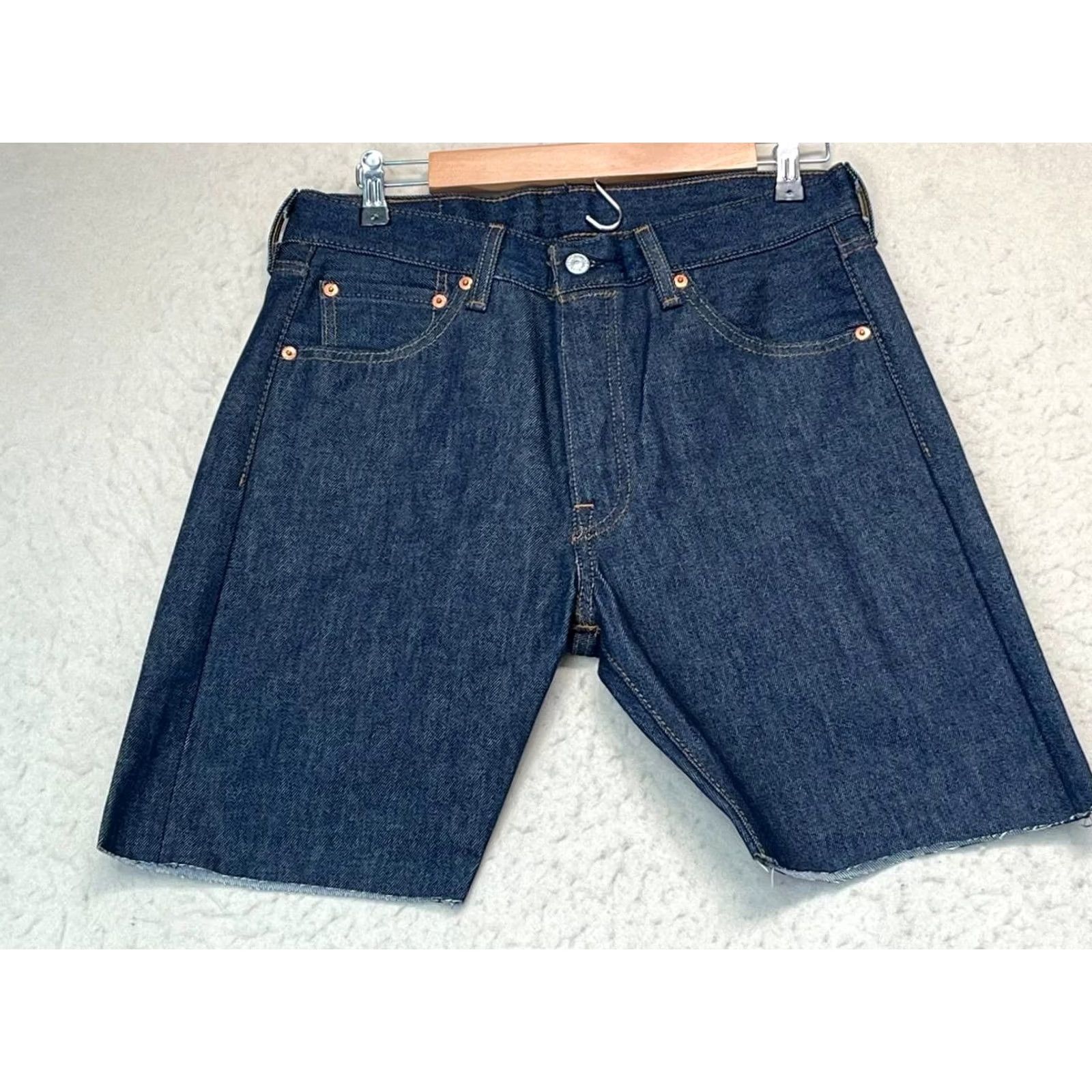 Levi's Levi's 501 Denim Shorts Cutoff Men Size 30 Button Fly Blue Denim 90s American Vintage No Regular Shorts Mens Size US 30 / EU 46 - 2 Thumbnail