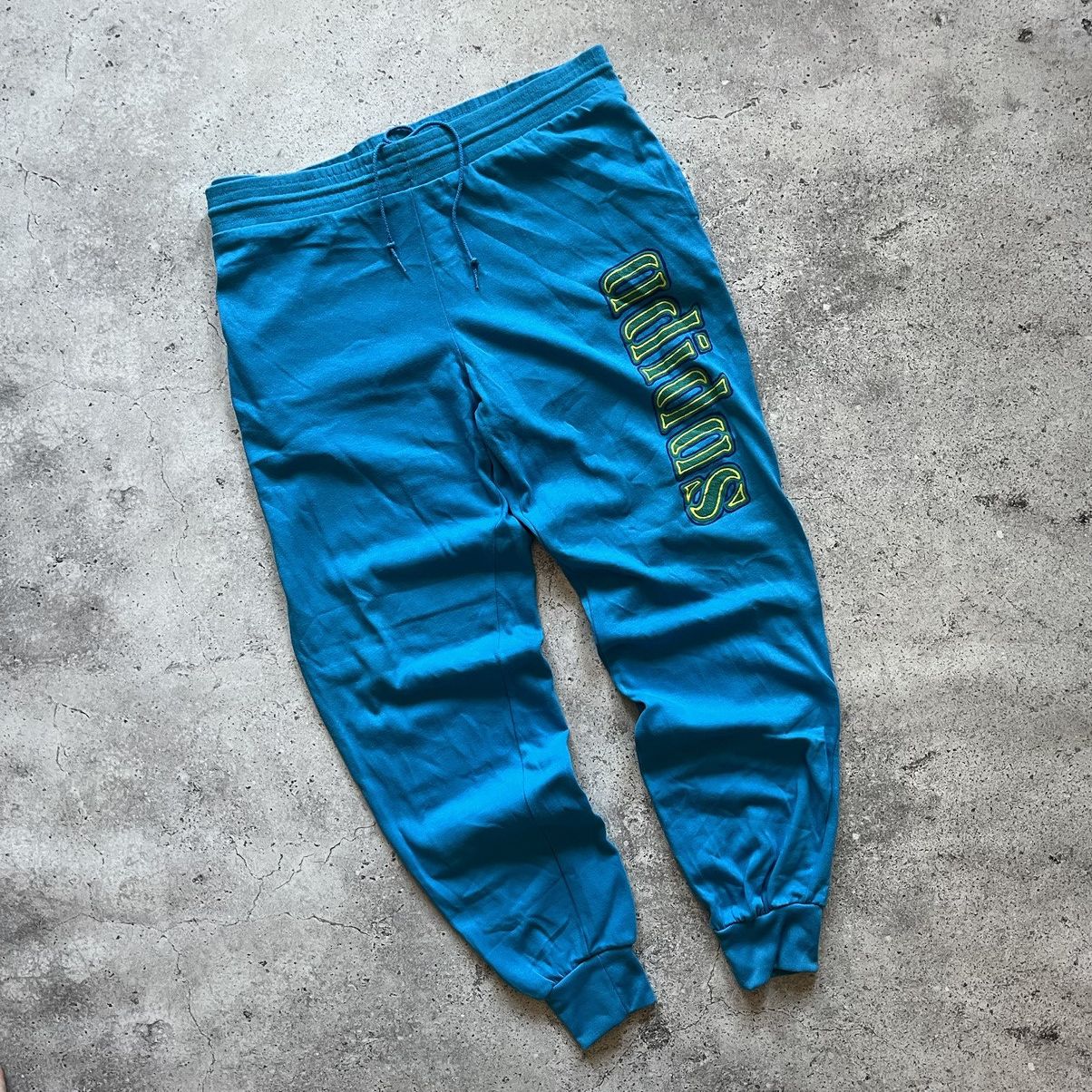 Adidas × Vintage Vintage 90s Adidas Big Logo Track Suit Sweatpants Sweatshirt Size US L / EU 52-54 / 3 - 9 Thumbnail