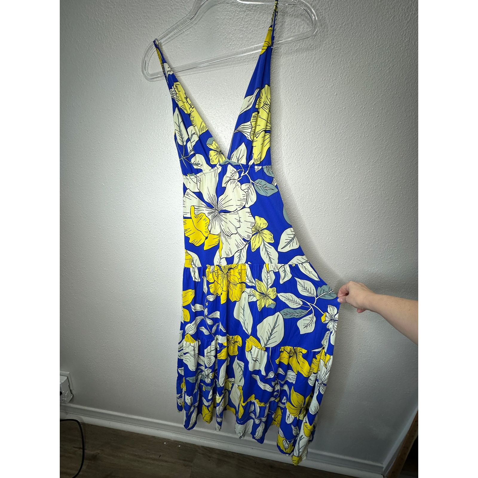 Other Maaji Yellow White Blue SandCastle Sleeveless Maxi Dress S Size S / US 4 / IT 40 - 12 Thumbnail