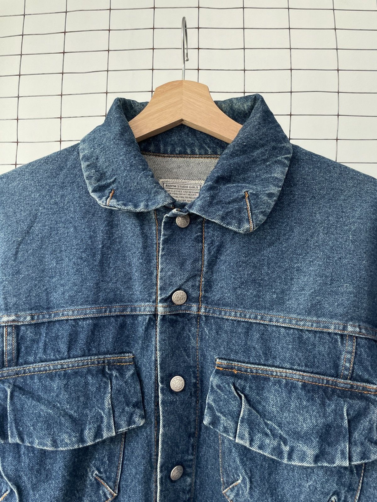 45rpm × Japanese Brand Vintage 45RPM Denim Jacket Size XS / US 0-2 / IT 36-38 - 2 Thumbnail