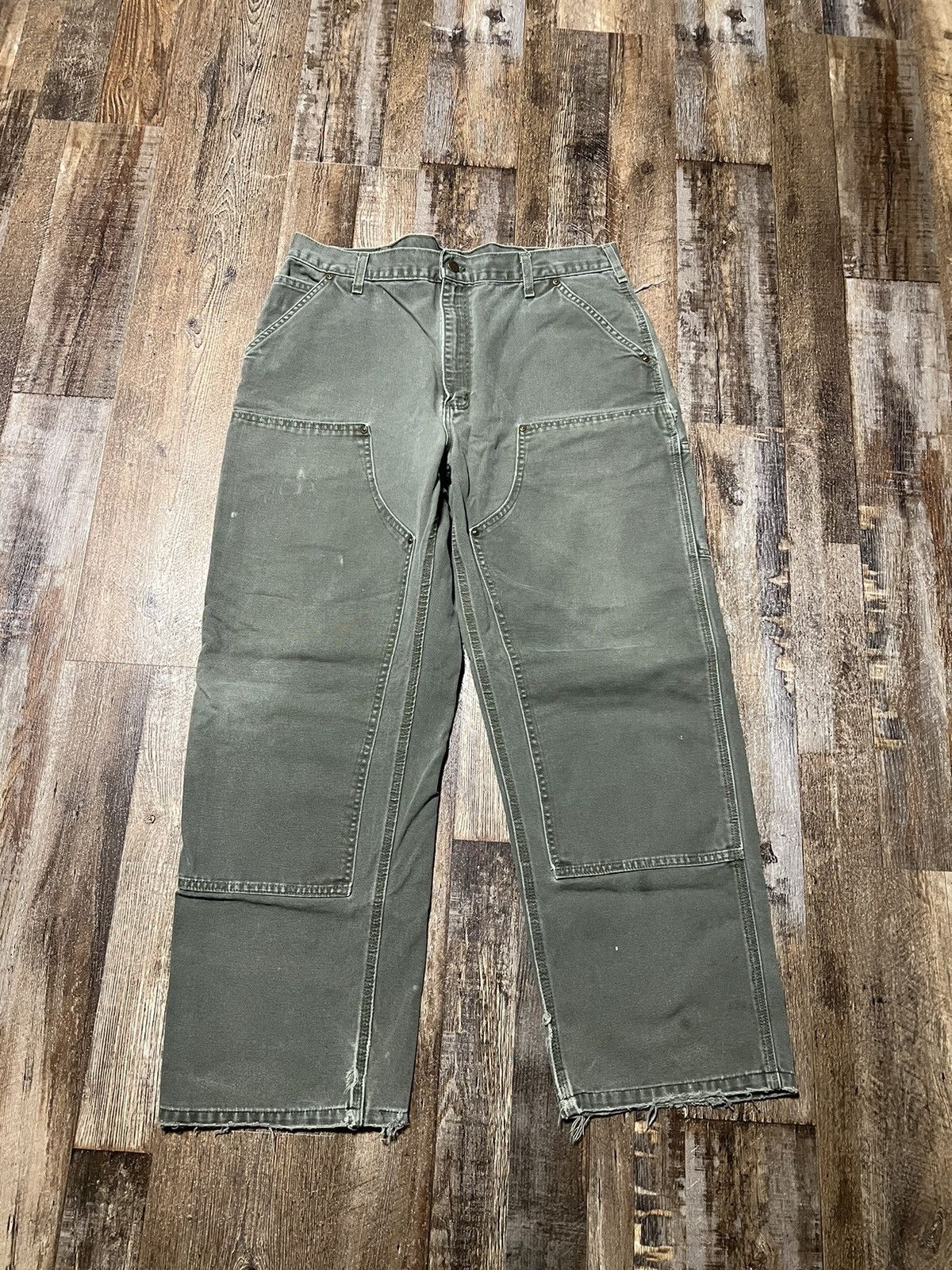 image of Carhartt Double Knee Carpenter Pants in Green, Men's (Size 38)