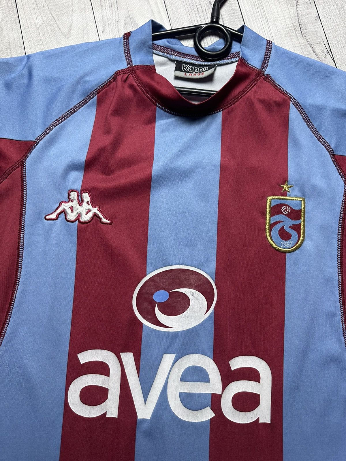 Vintage Vintage trabzonspor soccer jersey size M/L striped Size US M / EU 48-50 / 2 - 3 Thumbnail