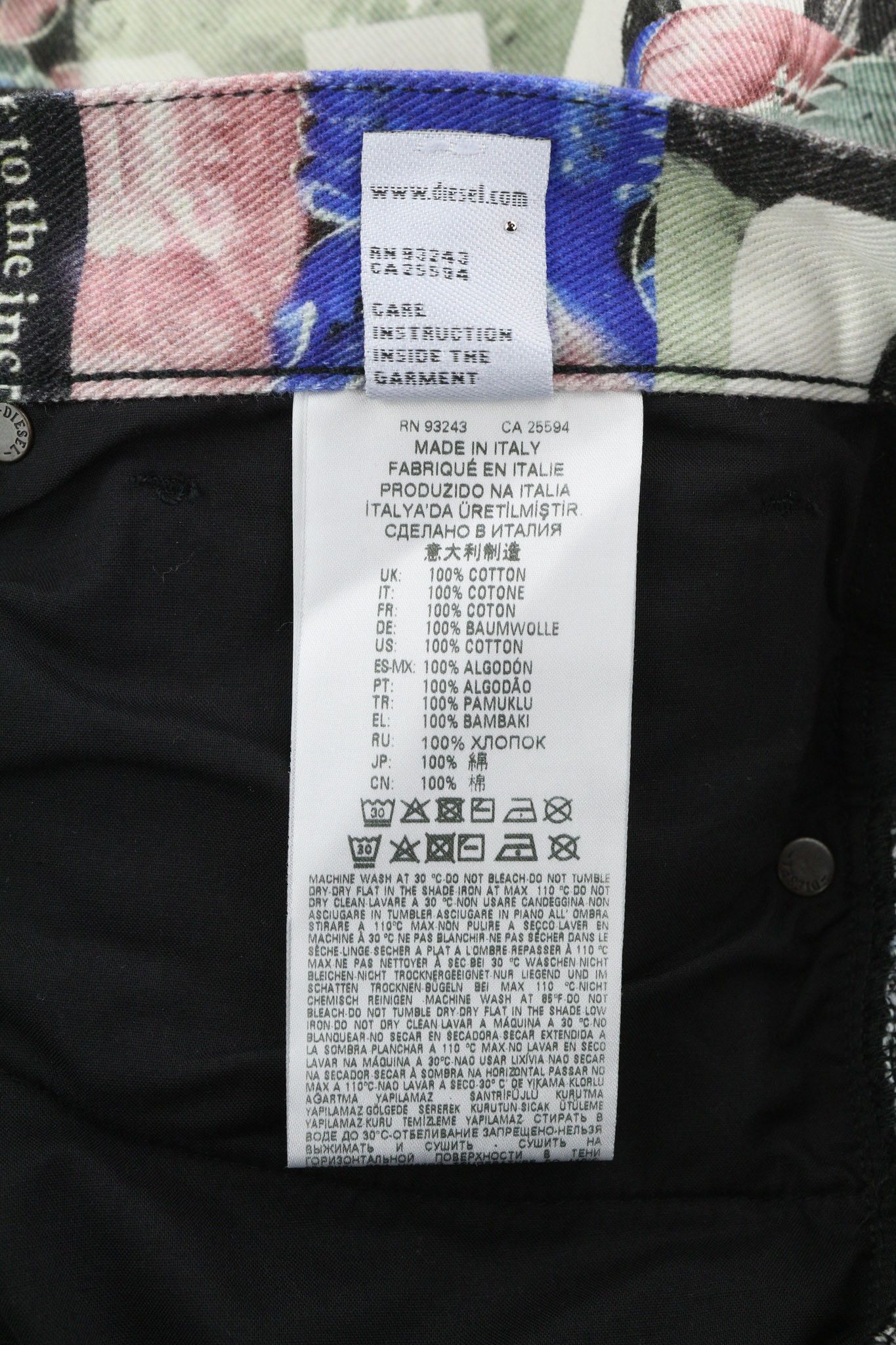 Diesel D-KRAS 009VB W32/L32 Slim Patterned Denim 40446 Size US 32 / EU 48 - 10 Thumbnail