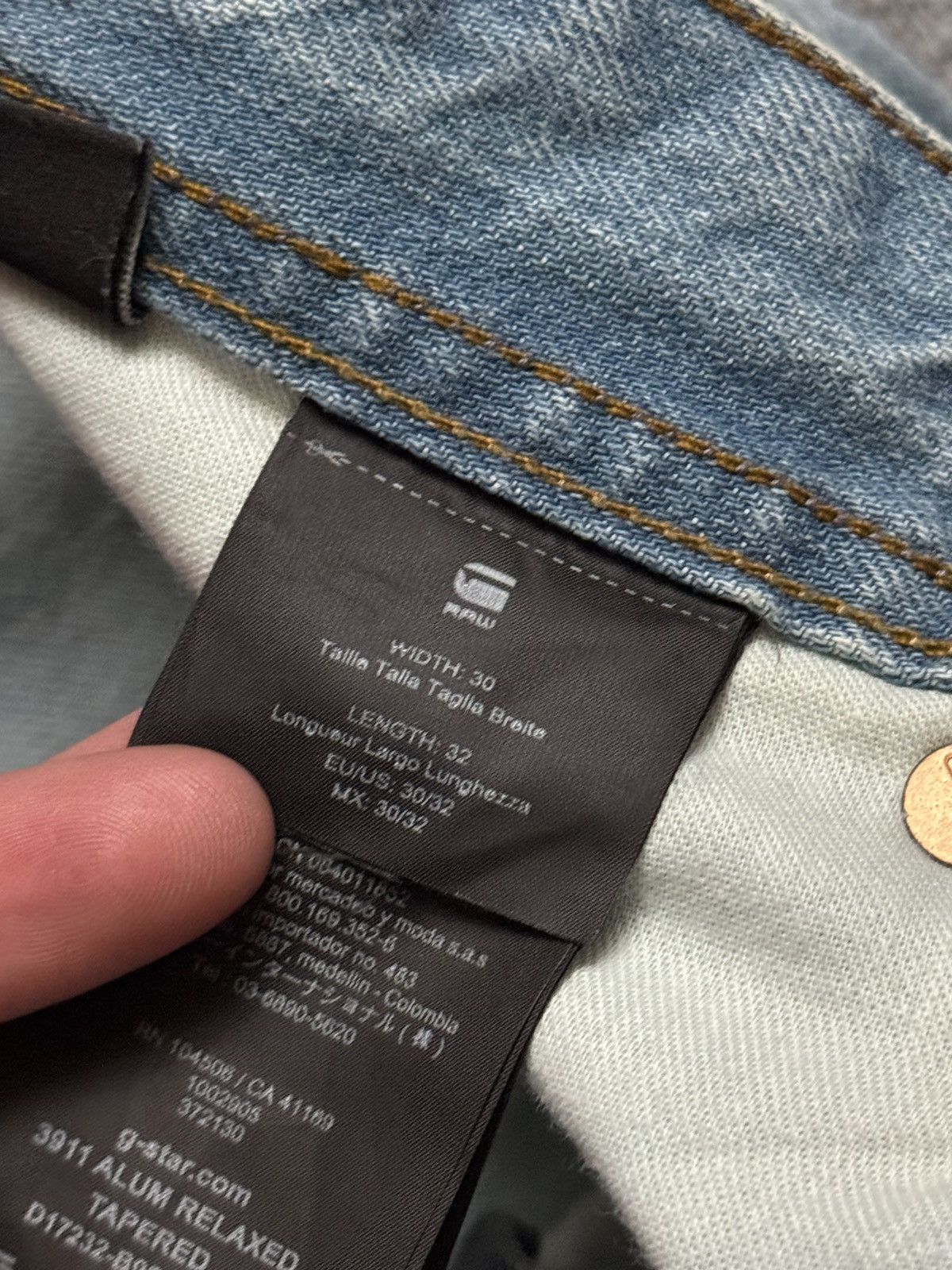 G-Star G star raw 30/32 3911alum relaxed tapered denim pant trouser Size US 32 / EU 48 - 15 Thumbnail