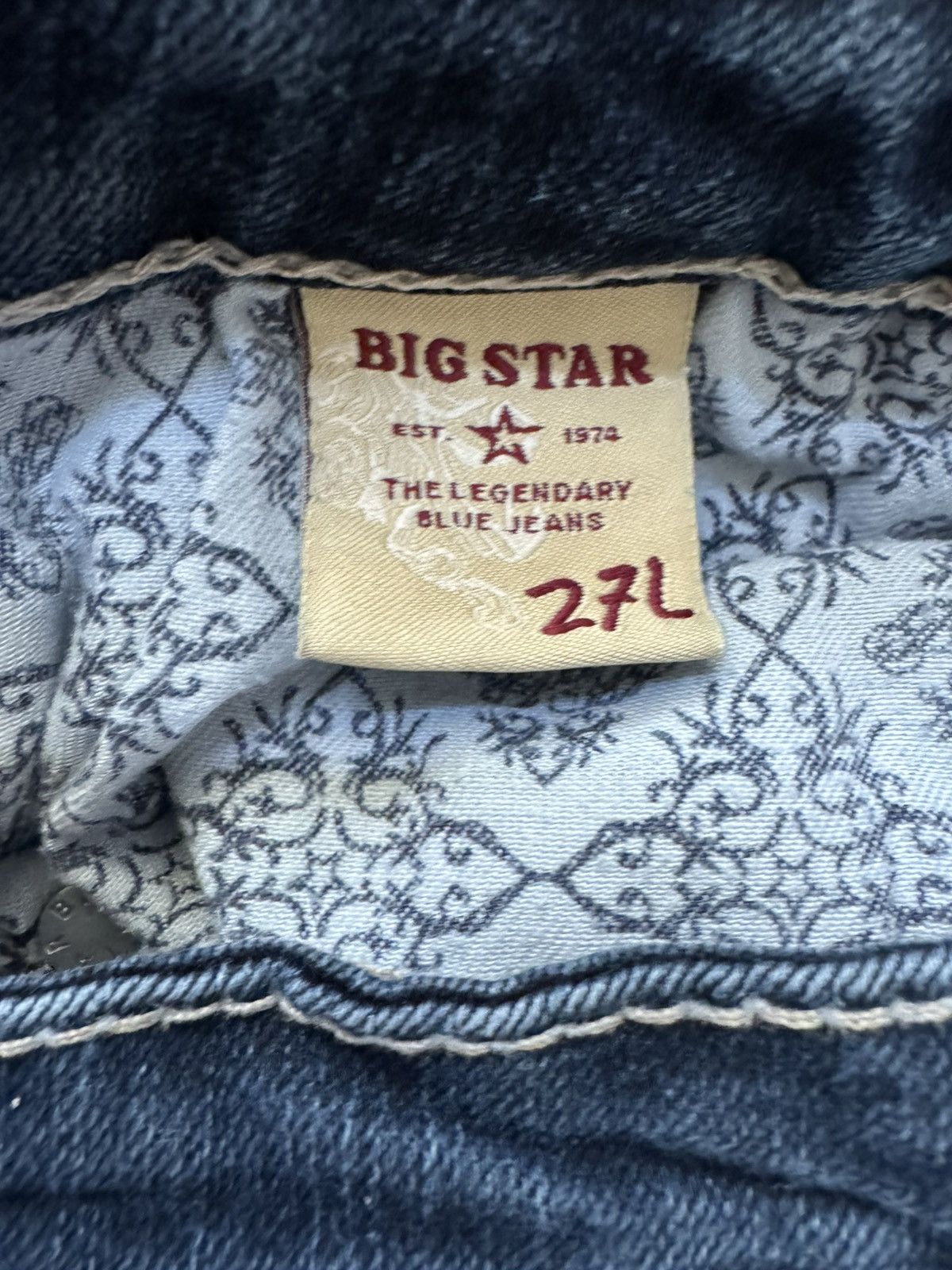 Big Star Big Star Legendary blue Jeans 27L mid rise flared y2k 2000 Size 32" / US 10 / IT 46 - 3 Thumbnail