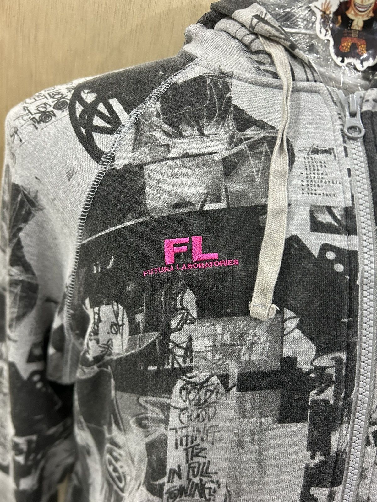 Stussy Futura Hoodie Vintage Stussy Futura Skullicon Zip Up Hoodie