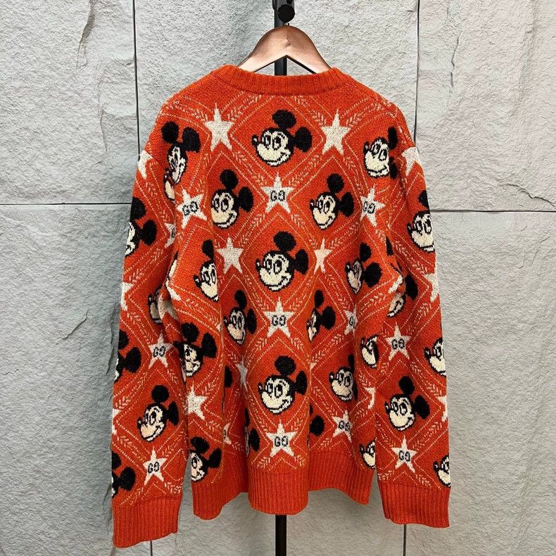 Gucci Gucci Co-branded orange Mickey full Logo sweater Size M / US 6-8 / IT 42-44 - 2 Thumbnail