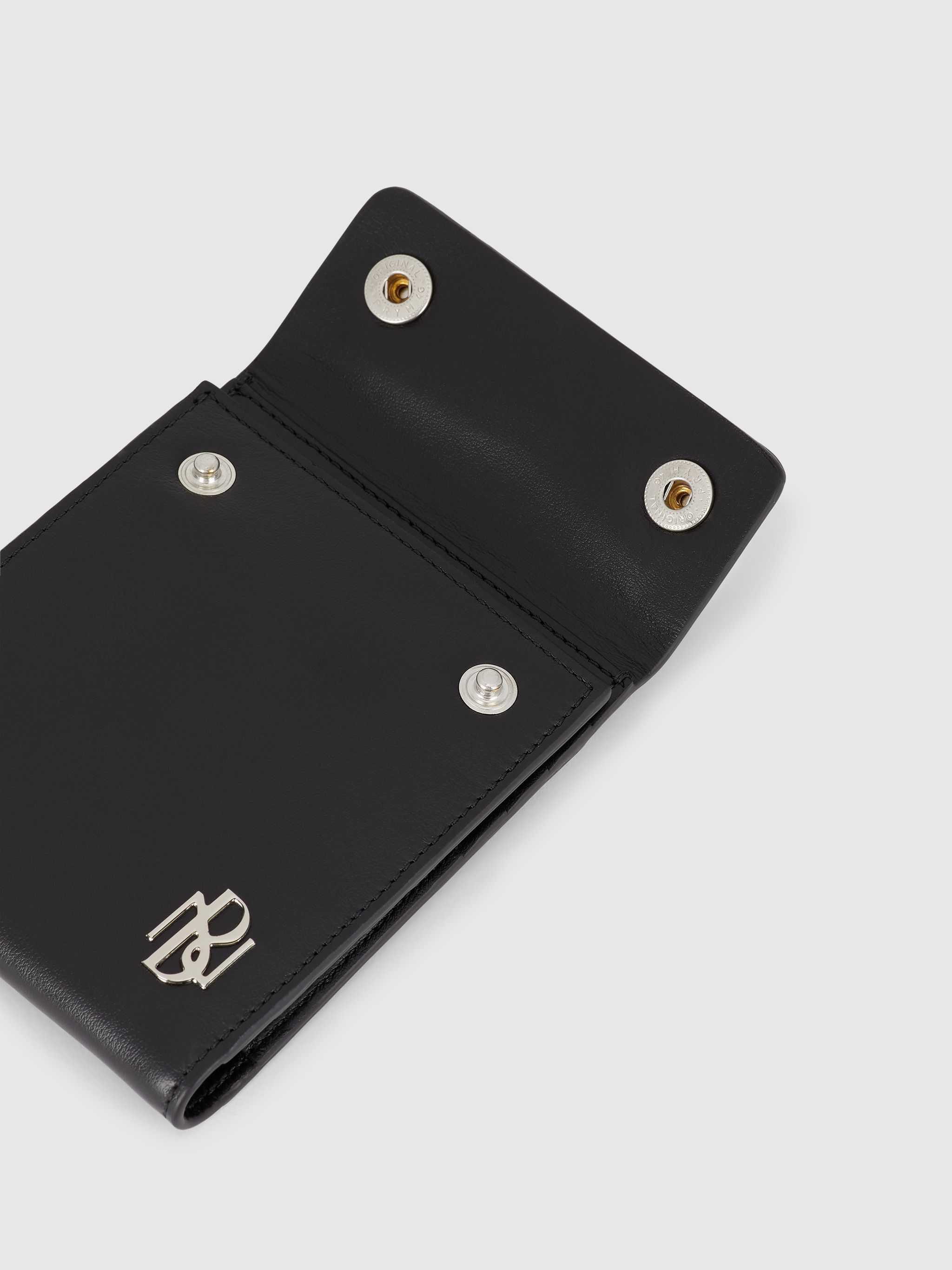 Neil Barrett **NEIL BARRETT Metal Monogram Leather Strap Bag Size ONE SIZE - 10 Thumbnail