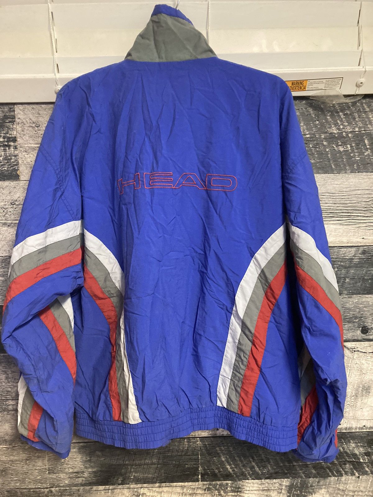 Vintage Zip up track jacket Size US L / EU 52-54 / 3 - 3 Thumbnail