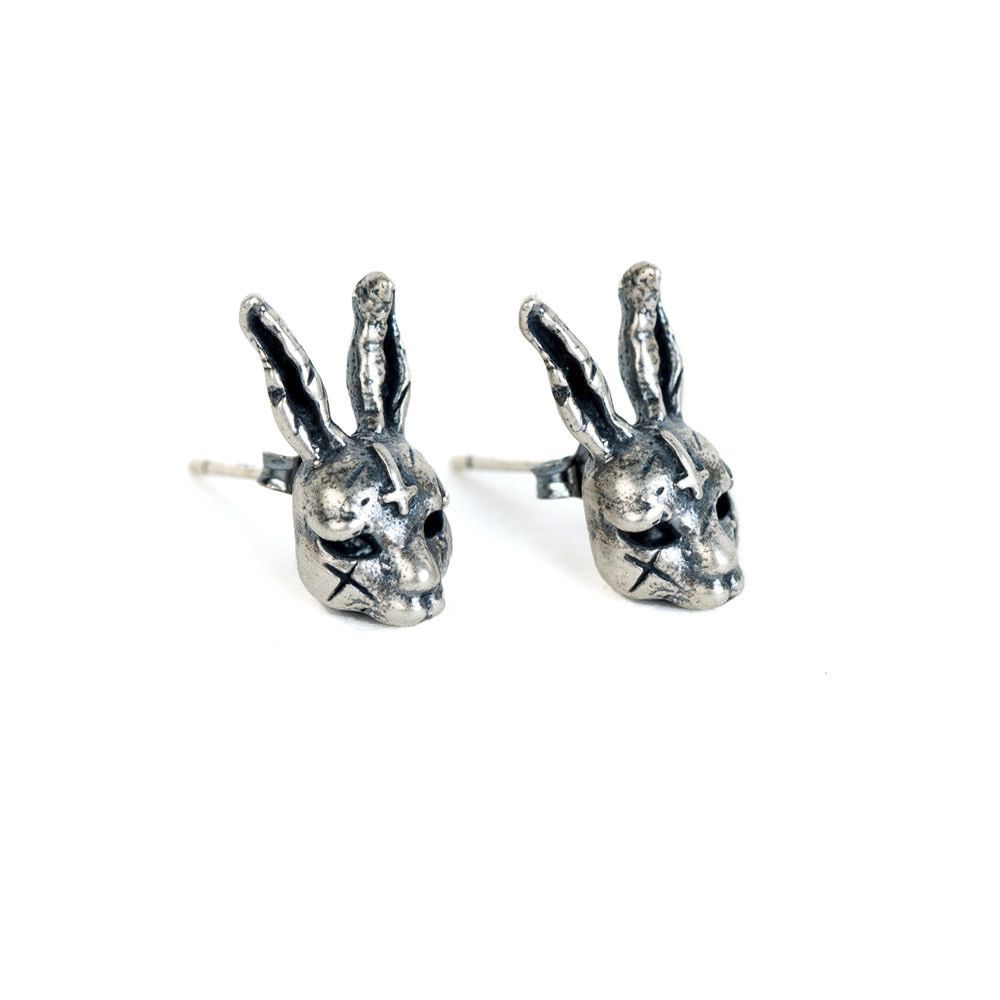 Jewelry 925 Silver Rabbit Crazy Earrings One Pairs Chrome Jewelry Size ONE SIZE - 6 Thumbnail