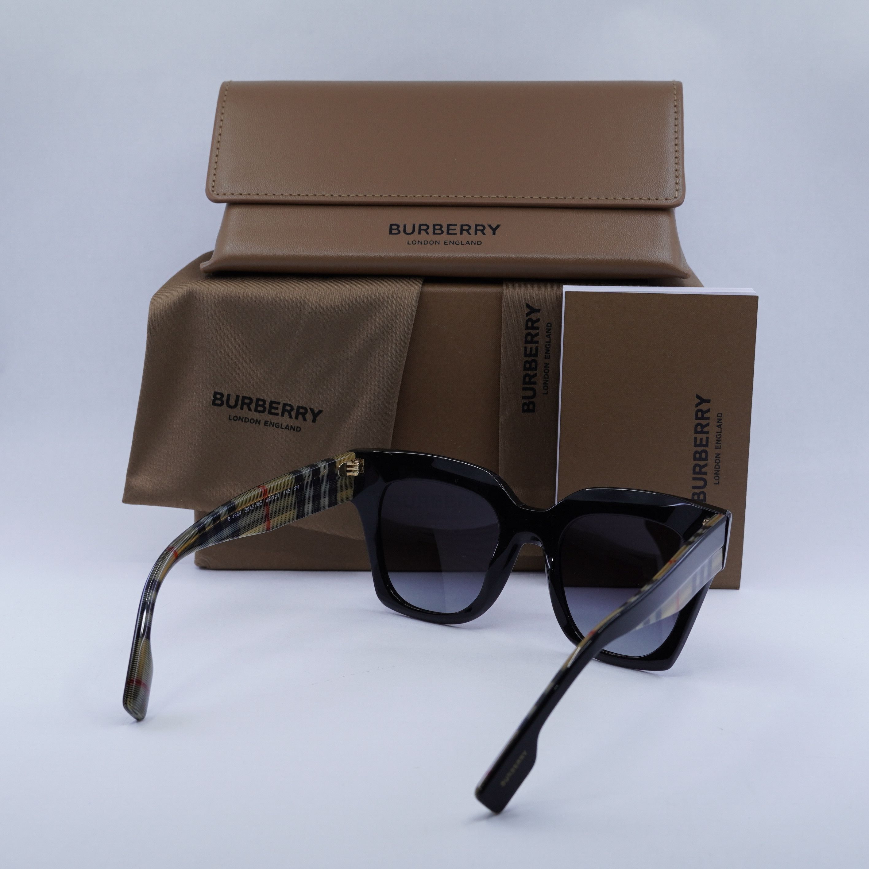 Burberry Burberry BE4364 39428G Women Sunglasses Black Square Frame Size ONE SIZE - 12 Thumbnail