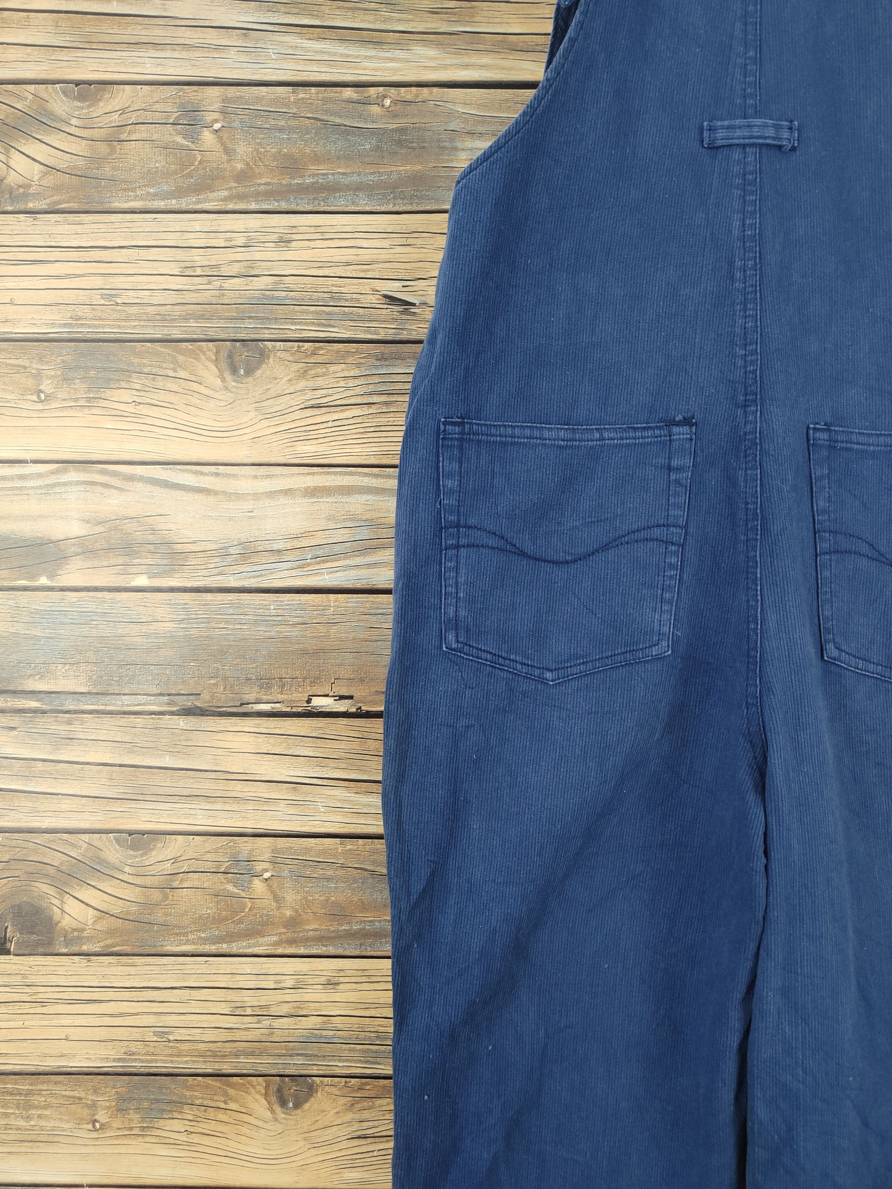 Japanese Brand × Vintage Vintage Streetwear by Inter Long Blue Denim Jumpsuits Size 28" / US 6 / IT 42 - 14 Thumbnail