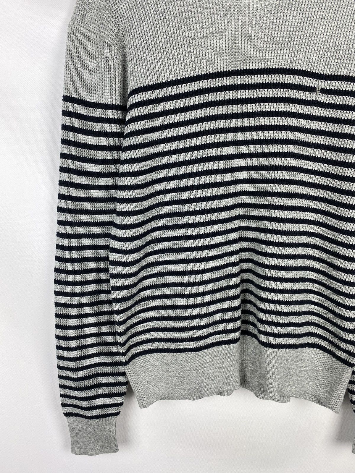 Allsaints × Japanese Brand Allsaints Trias Breton Crew Neck striped sweater pullover Size US L / EU 52-54 / 3 - 7 Thumbnail